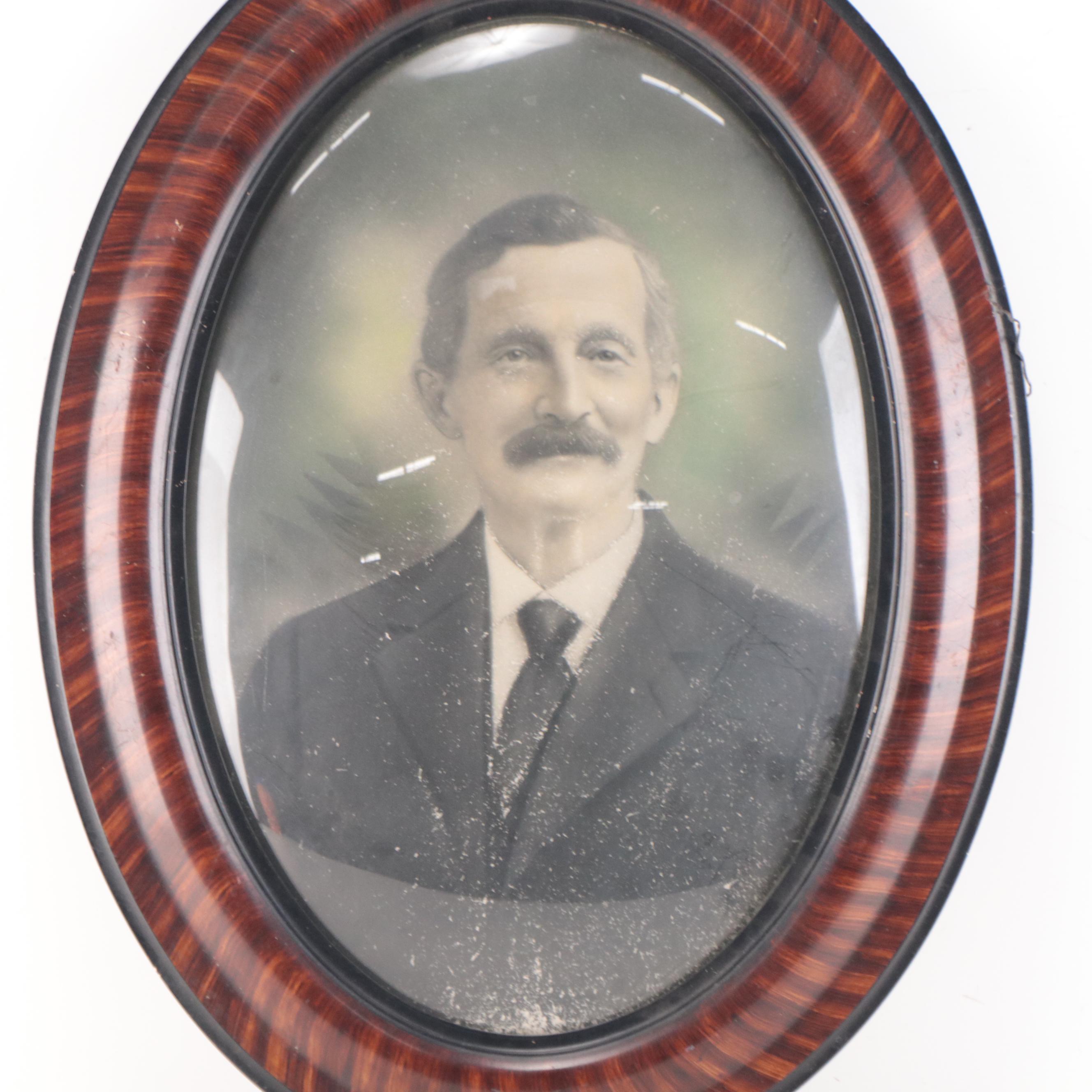 Crayon Photography Portraits of Couple, Circa 1900