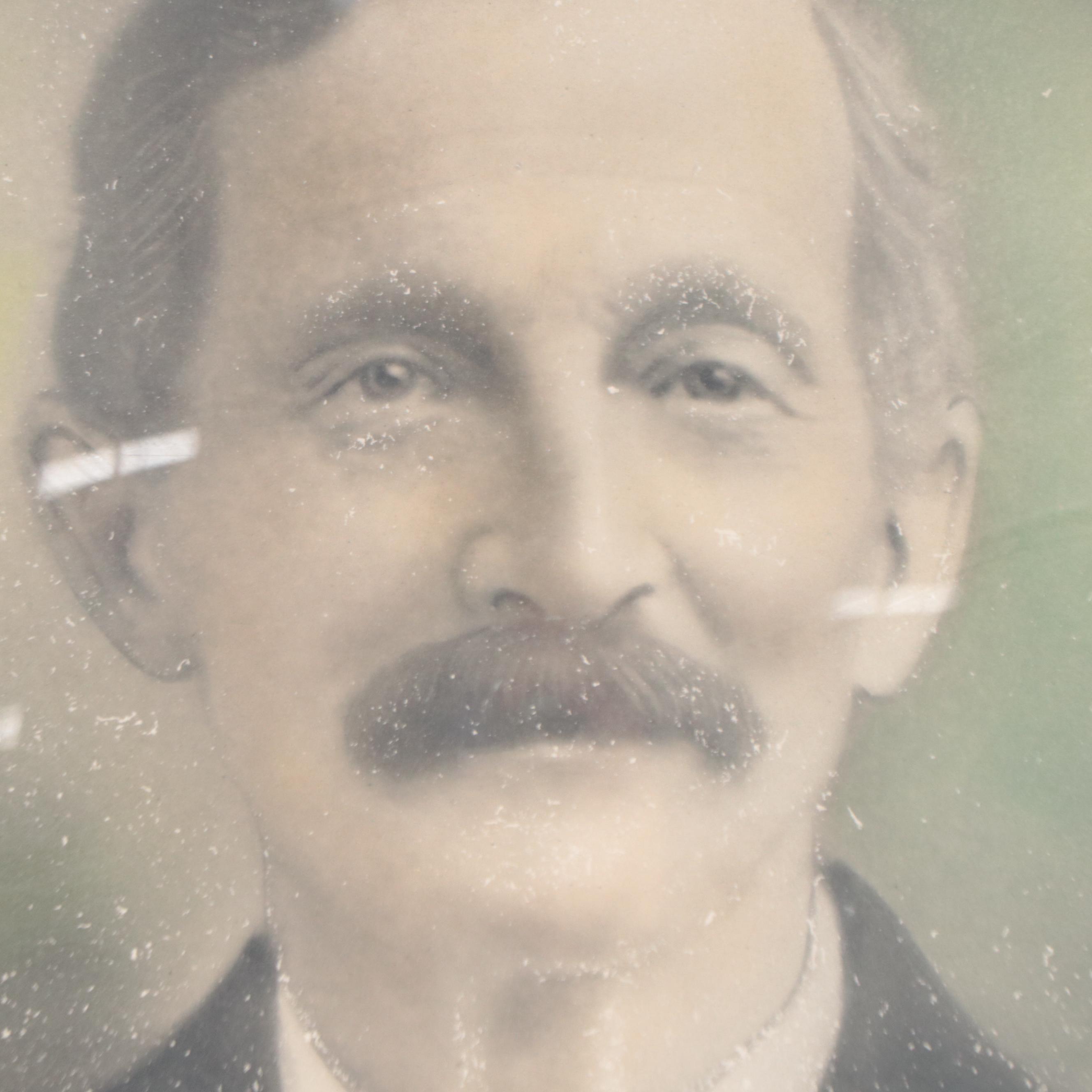 Crayon Photography Portraits of Couple, Circa 1900