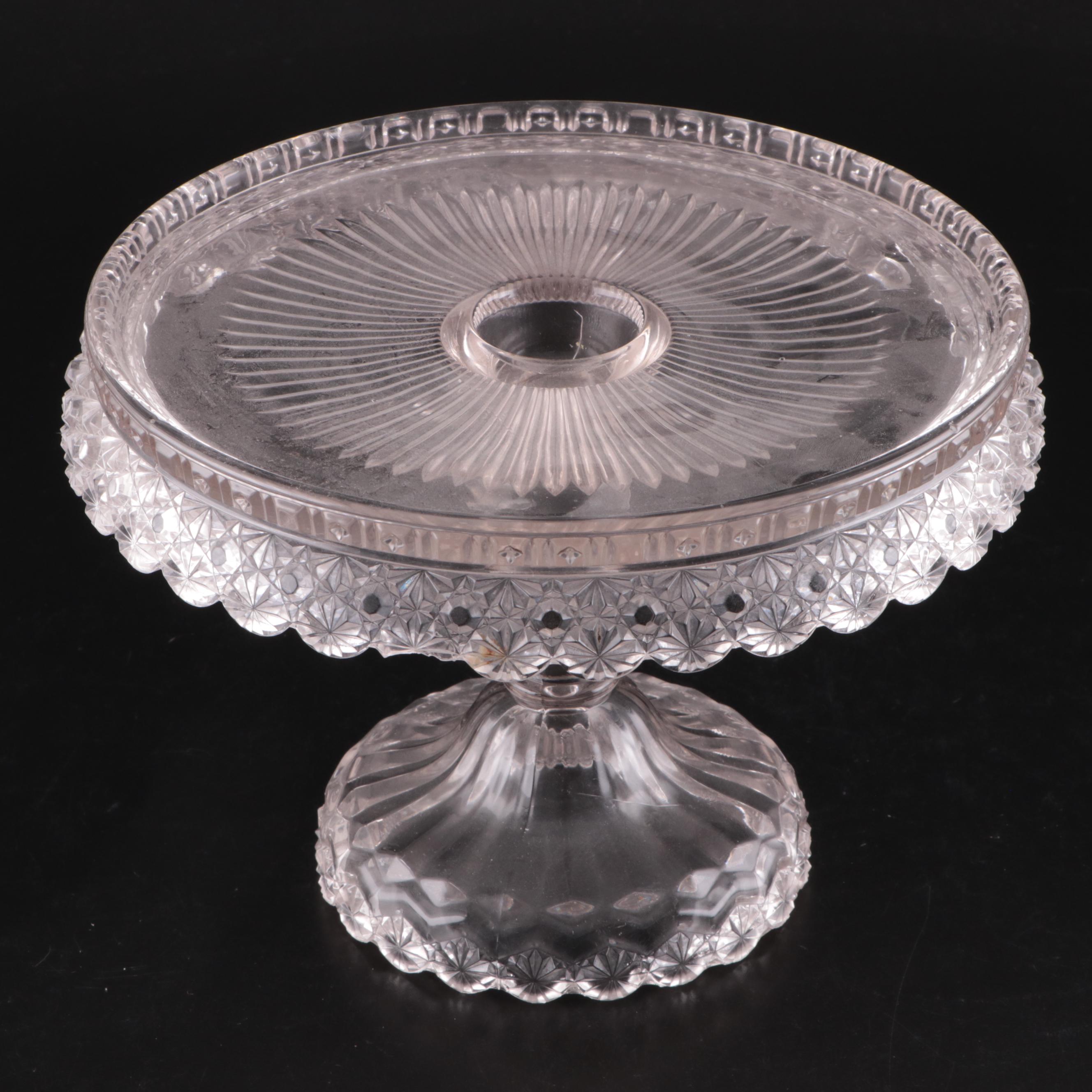 Dalzell Brothers & Gilmore EAPG Daisy Button Cake Stands