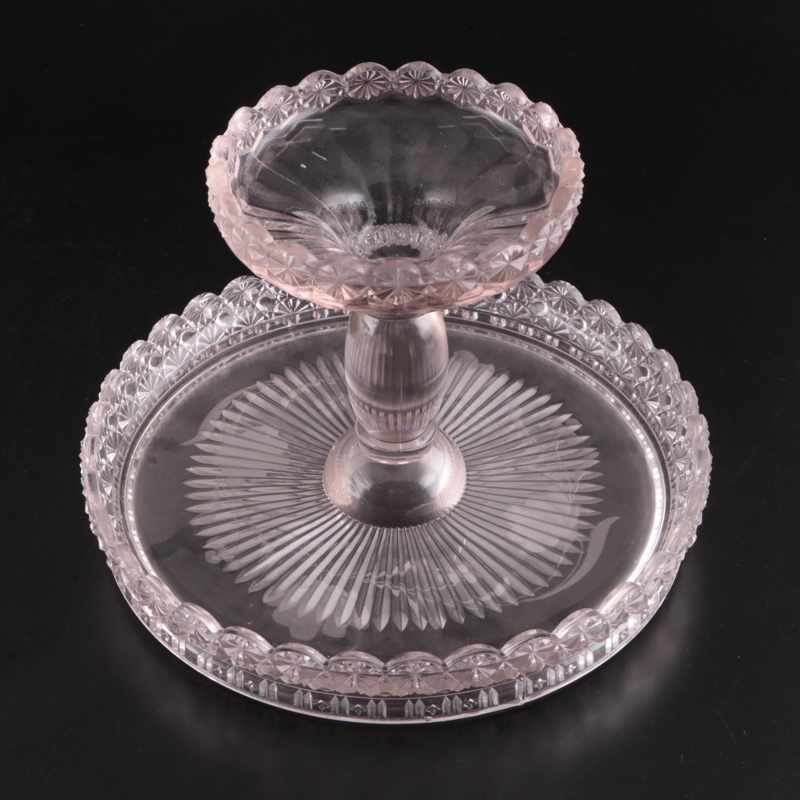 Dalzell Brothers & Gilmore EAPG Daisy Button Cake Stands