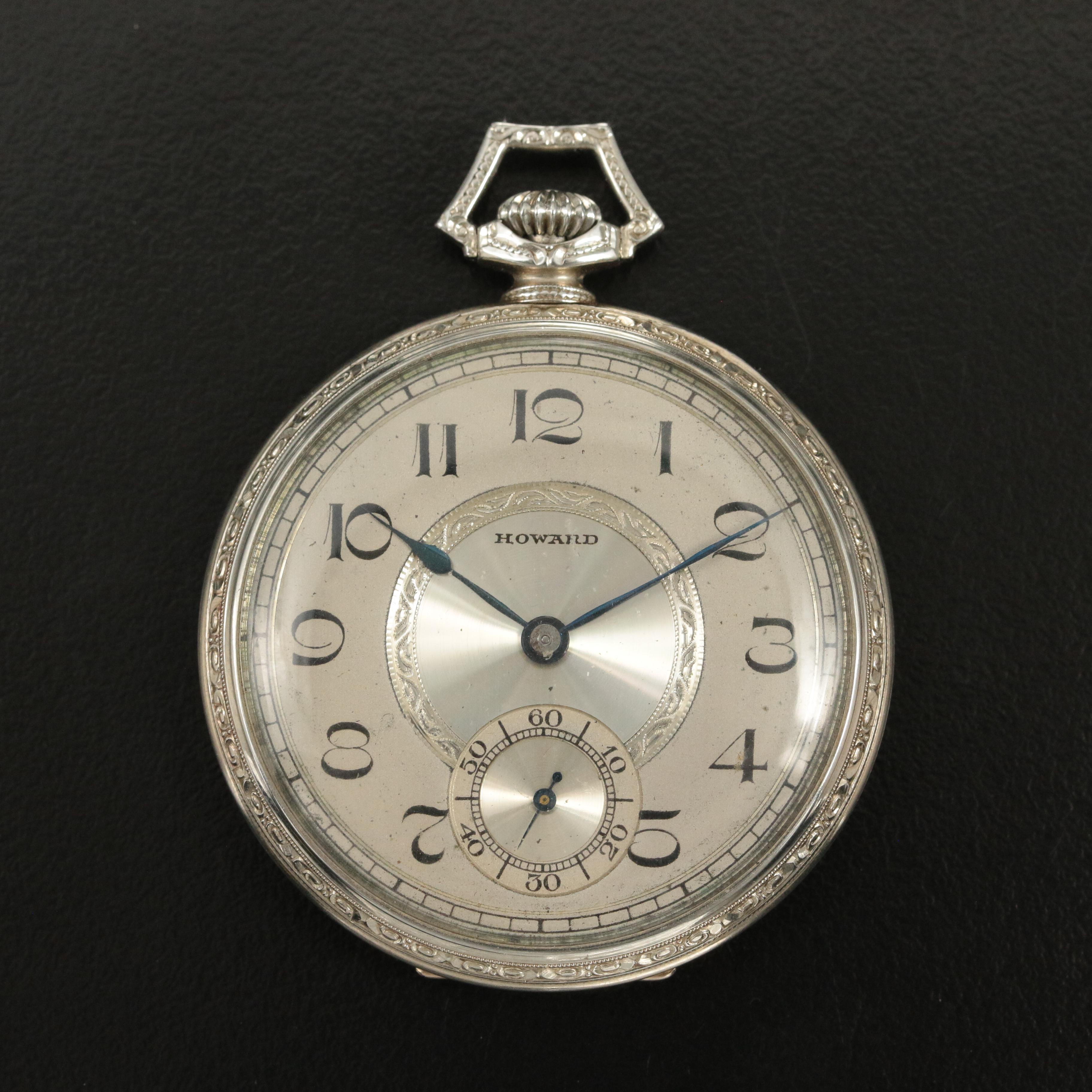 14K 1921 E. Howard Open Face Pocket Watch