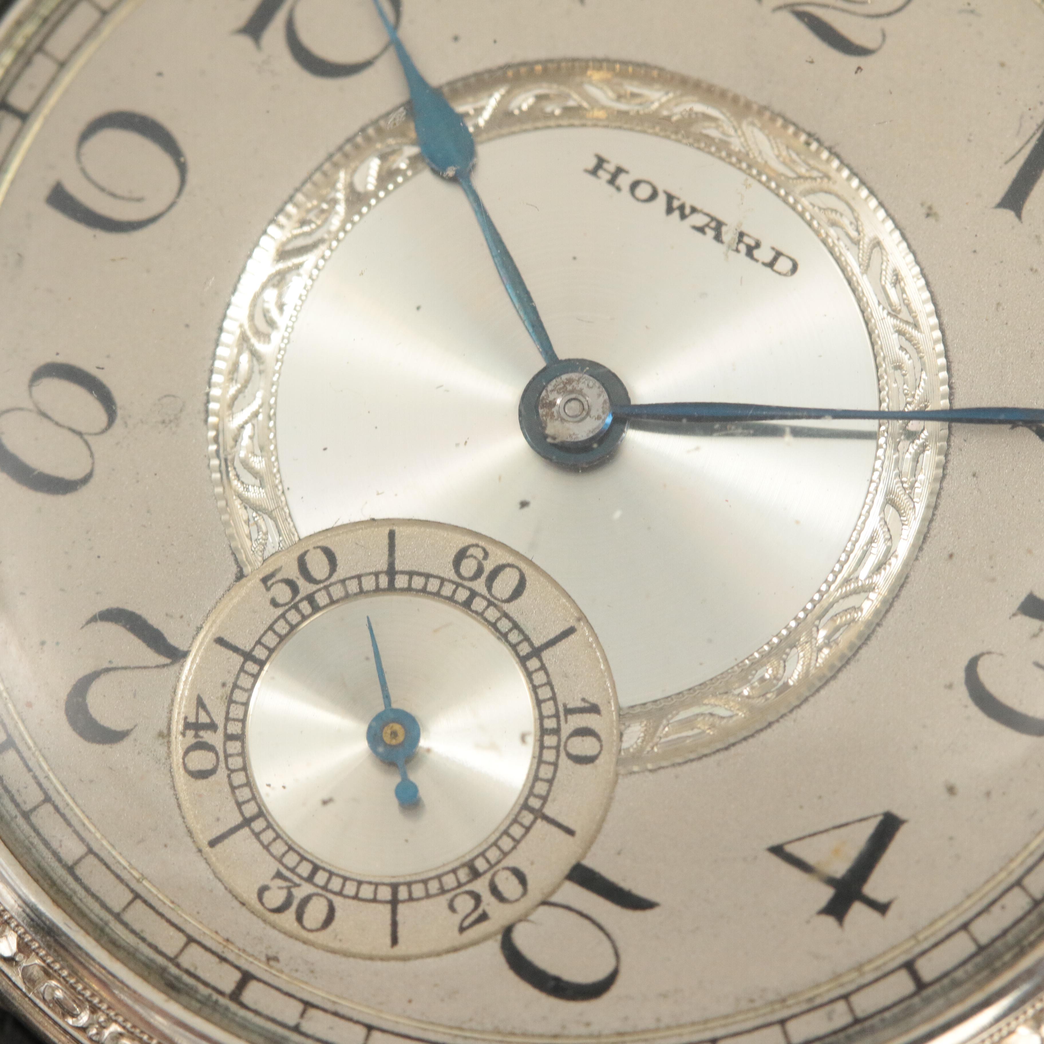 14K 1921 E. Howard Open Face Pocket Watch