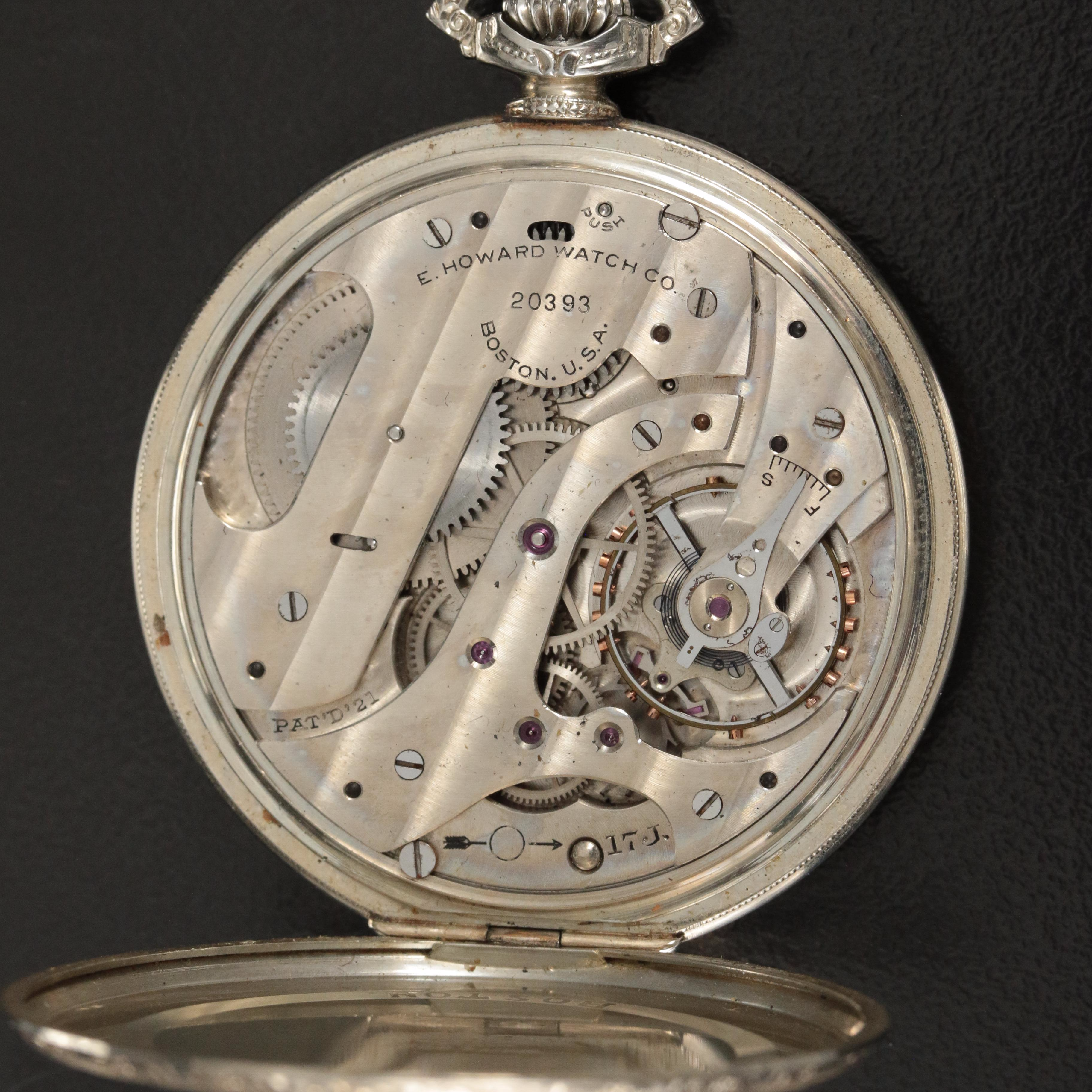 14K 1921 E. Howard Open Face Pocket Watch