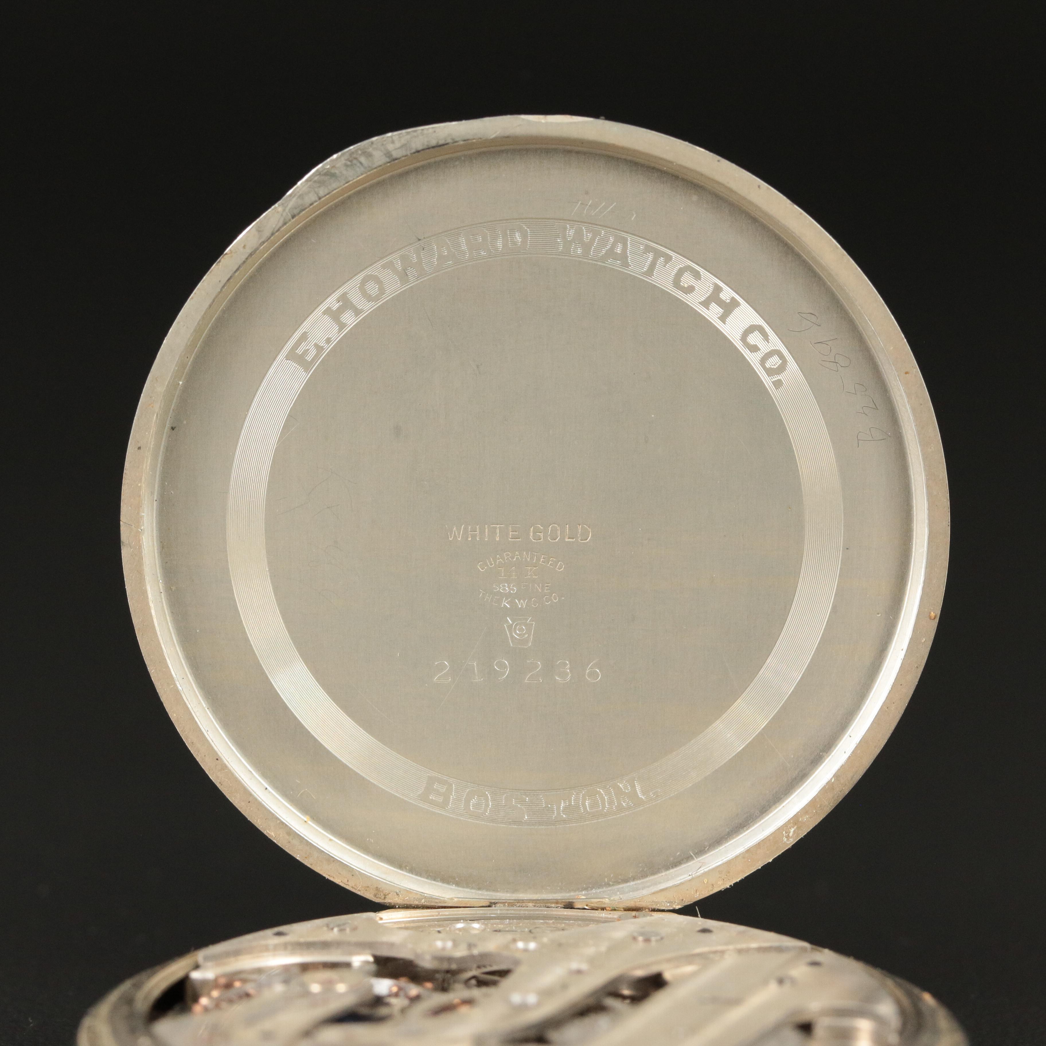 14K 1921 E. Howard Open Face Pocket Watch