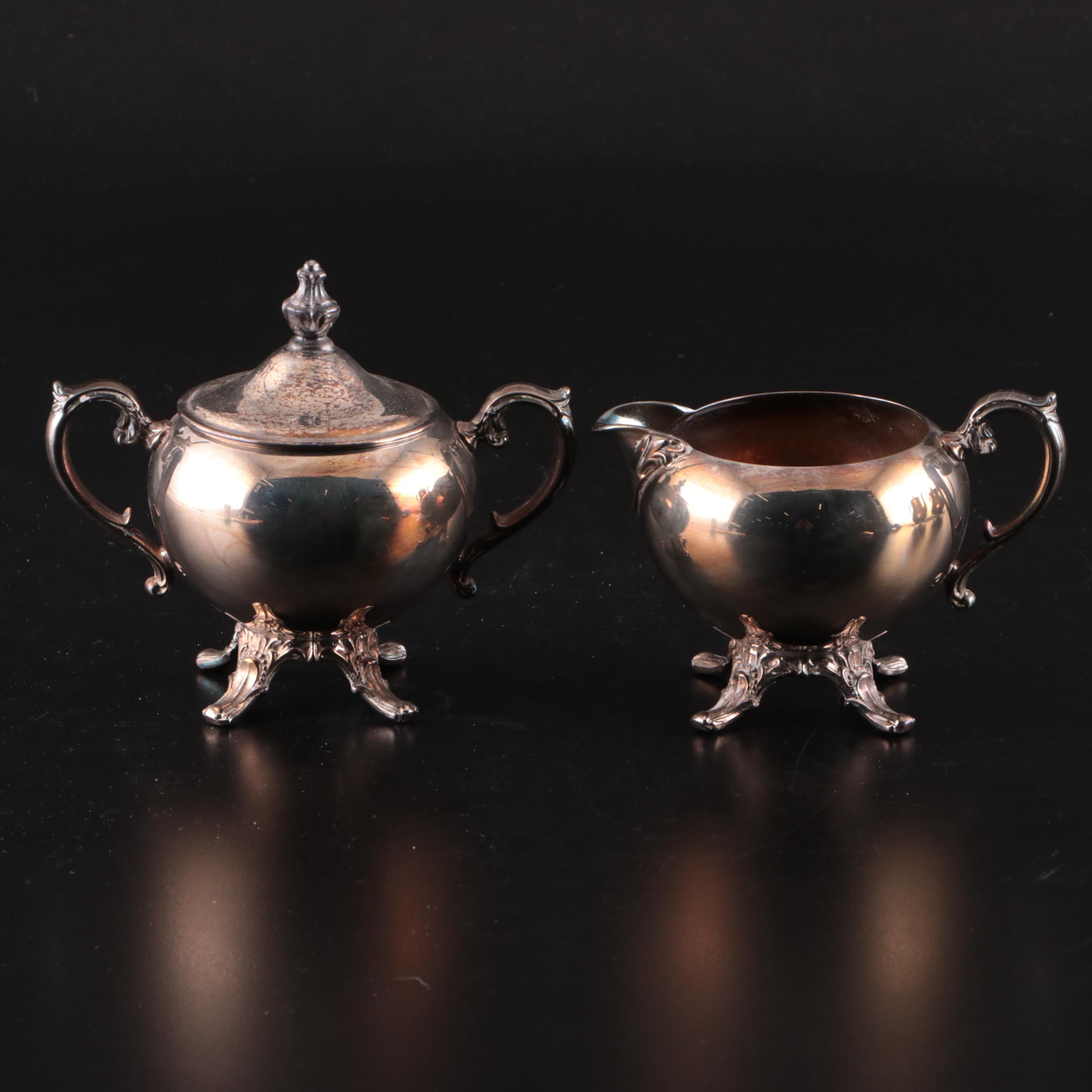 Wm Rogers Silver Plate Tea Set