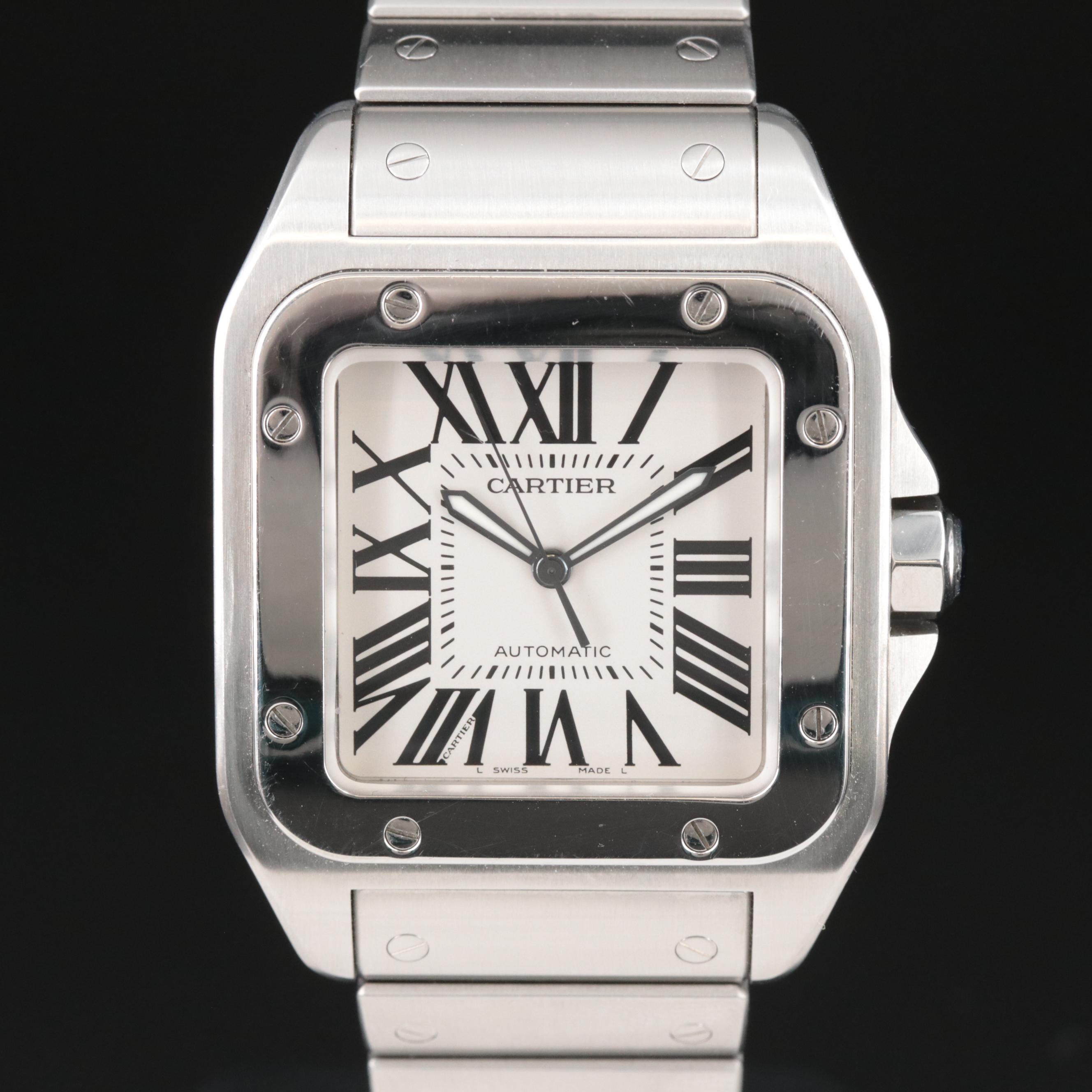 Cartier Santos 100 Automatic Stainless Steel Watch
