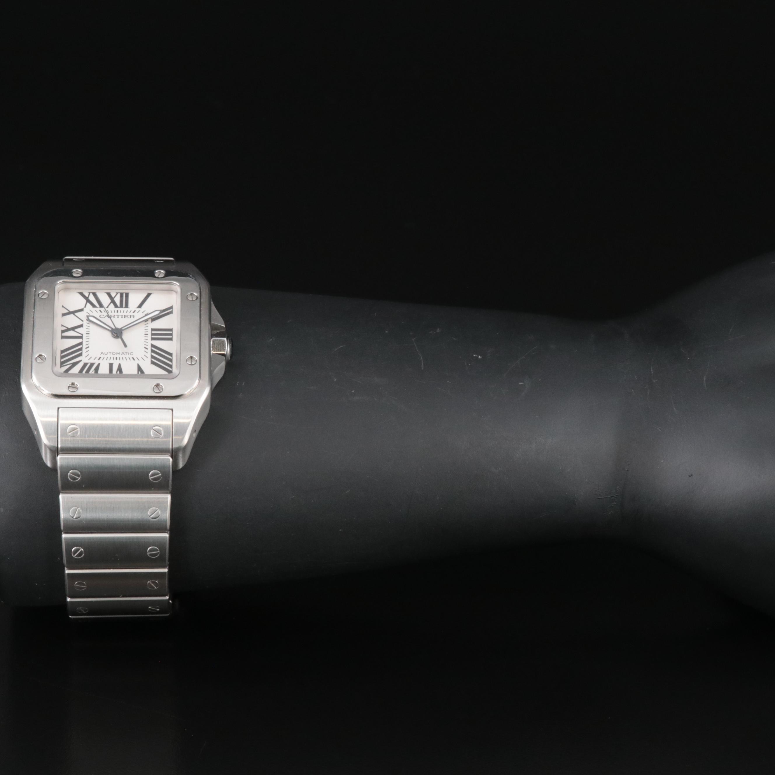 Cartier Santos 100 Automatic Stainless Steel Watch