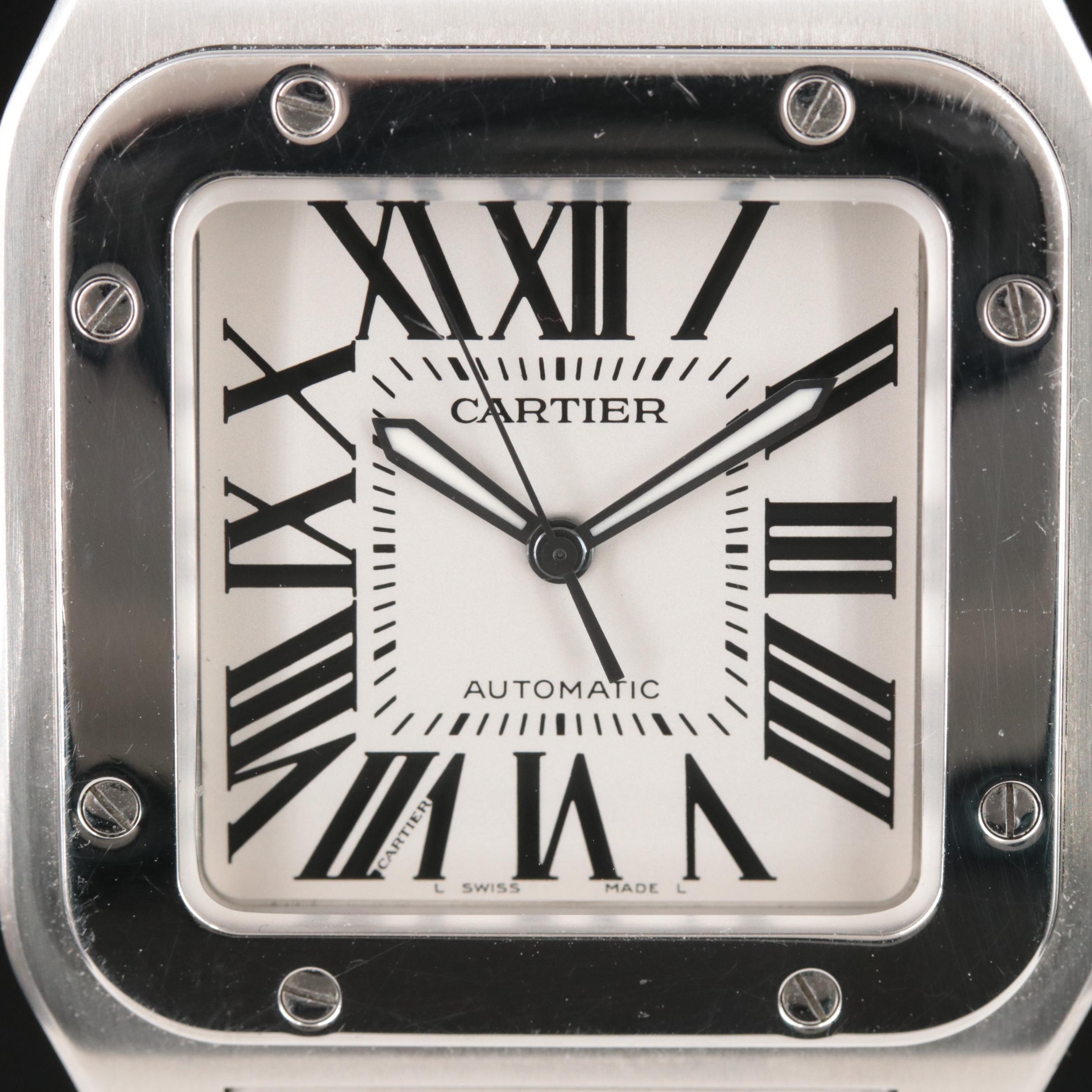 Cartier Santos 100 Automatic Stainless Steel Watch