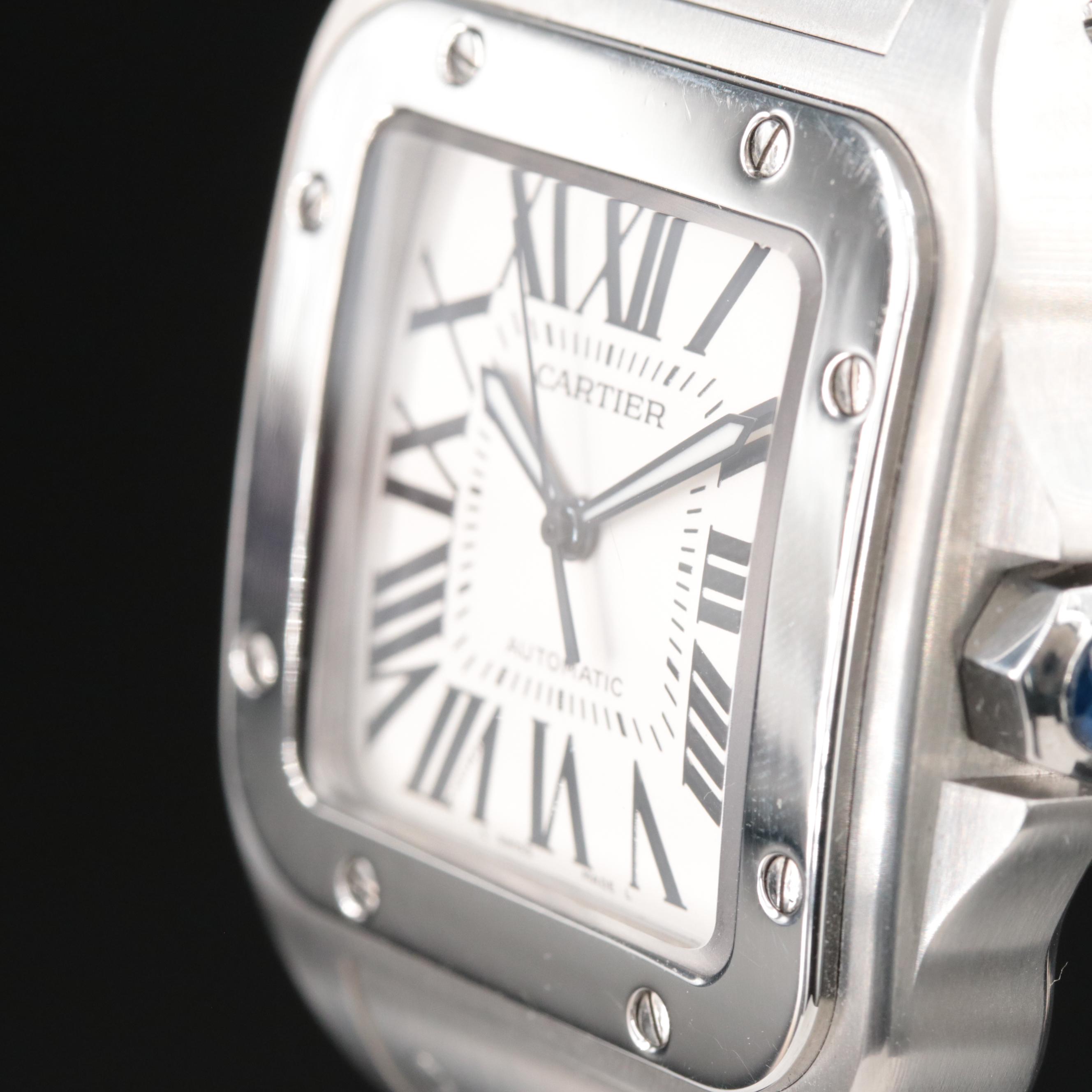 Cartier Santos 100 Automatic Stainless Steel Watch