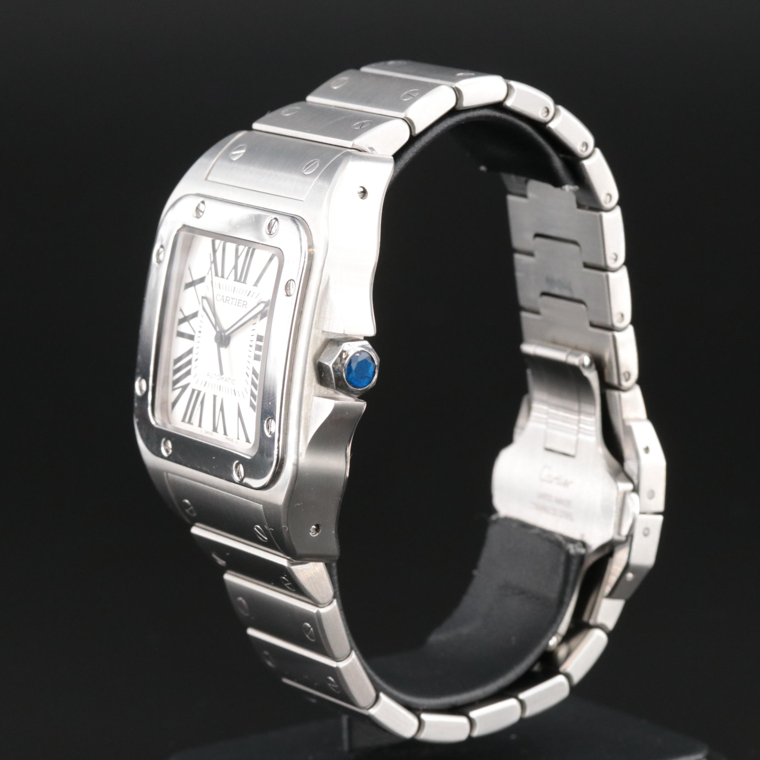 Cartier Santos 100 Automatic Stainless Steel Watch