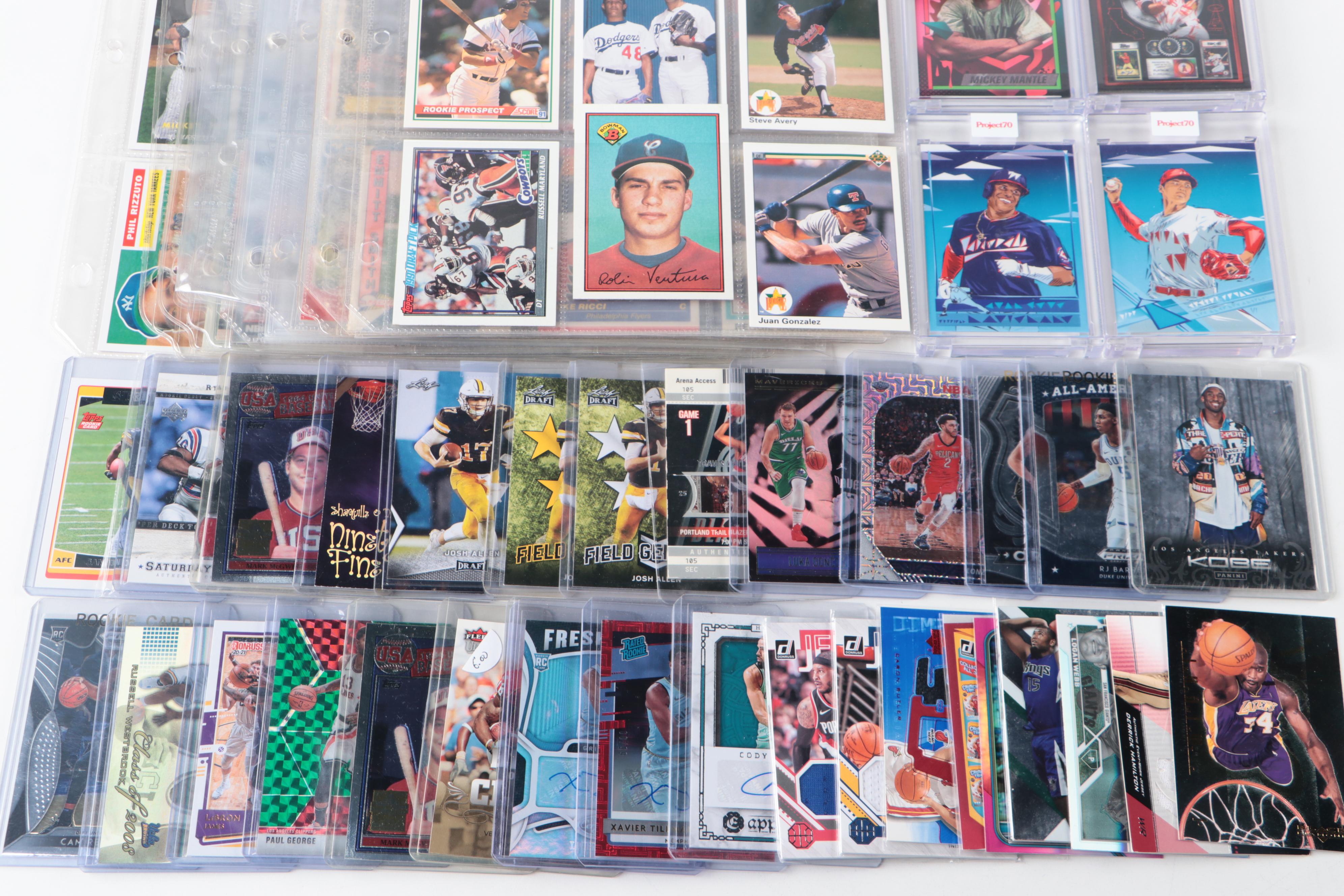 Topps Chrome with Other Sports Card Featuring Shohei Ohtani and More, 1980s–2023