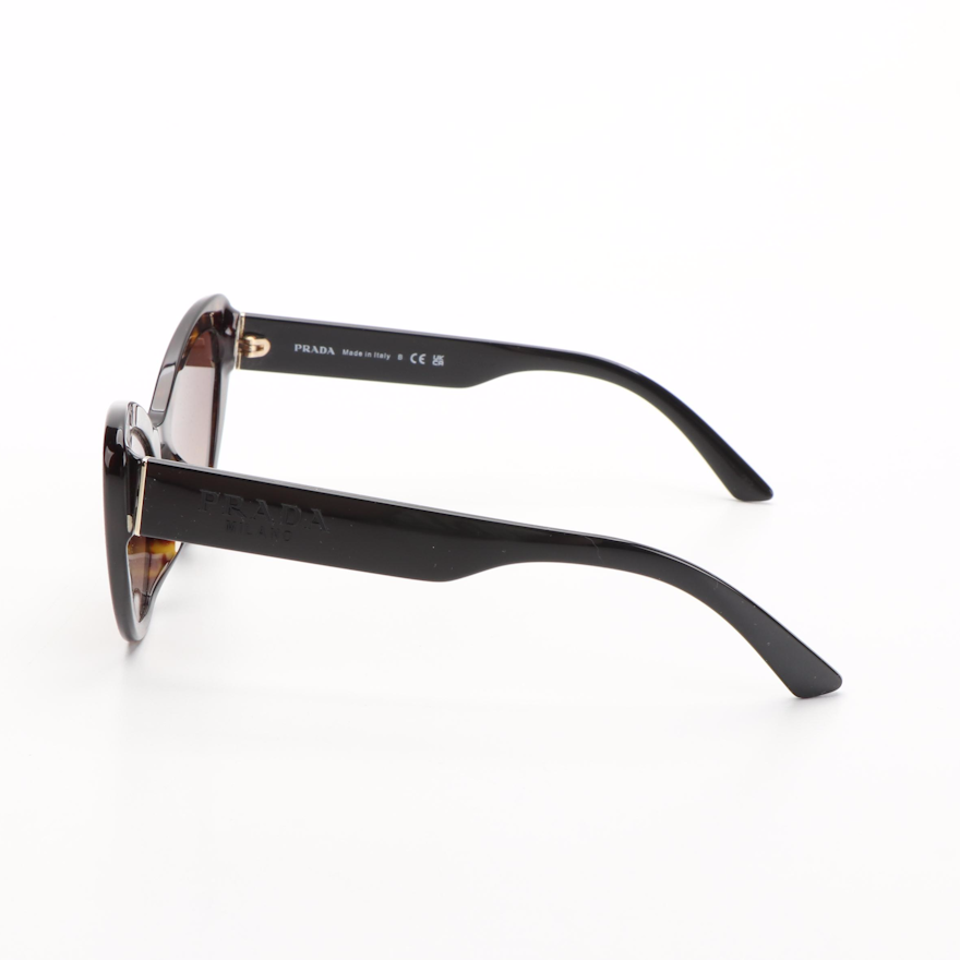 Prada SPR13Y-F Havana Brown Cat Eye Sunglasses with Case and Box | EBTH