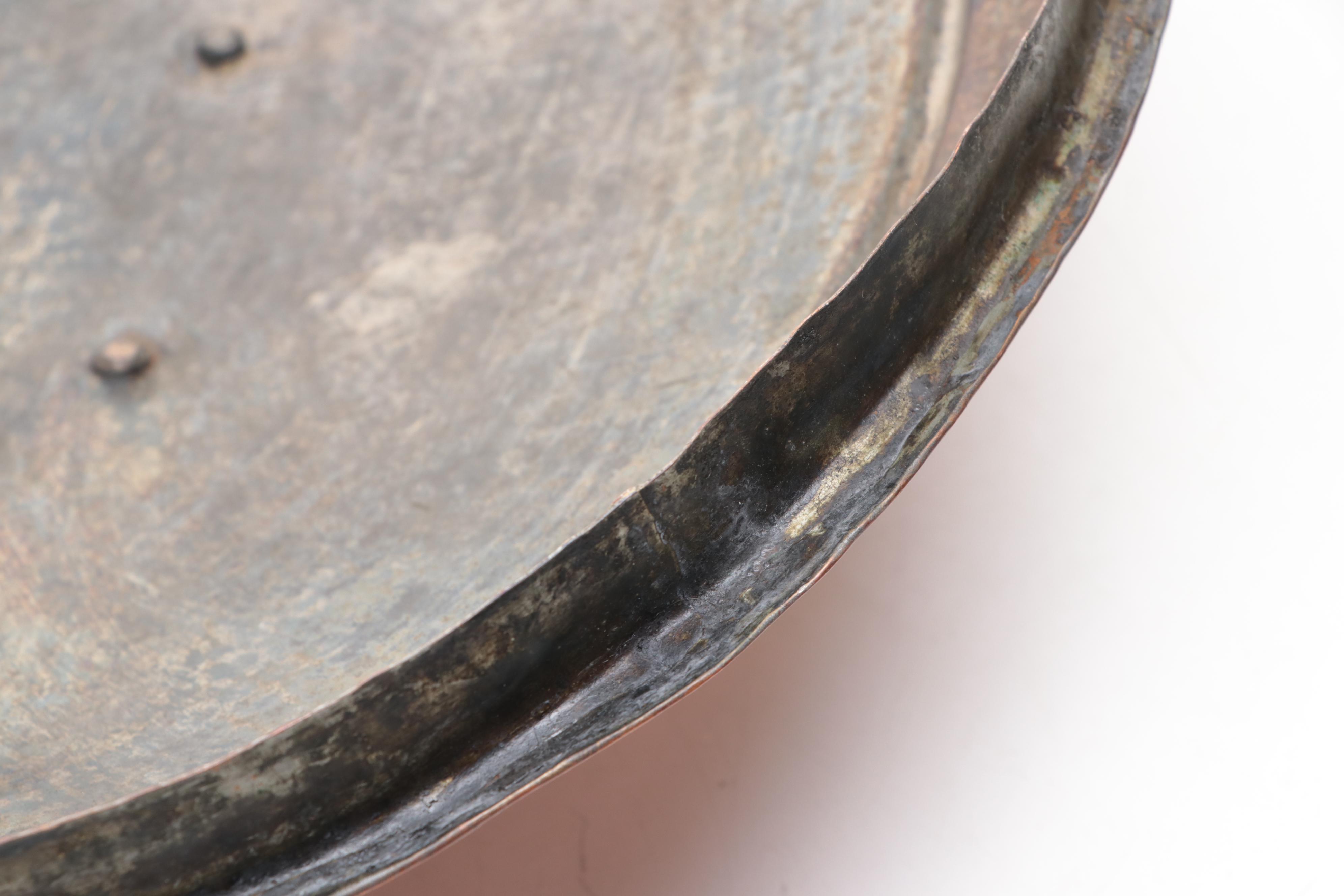 Copper and Brass Handled Casserole Dish