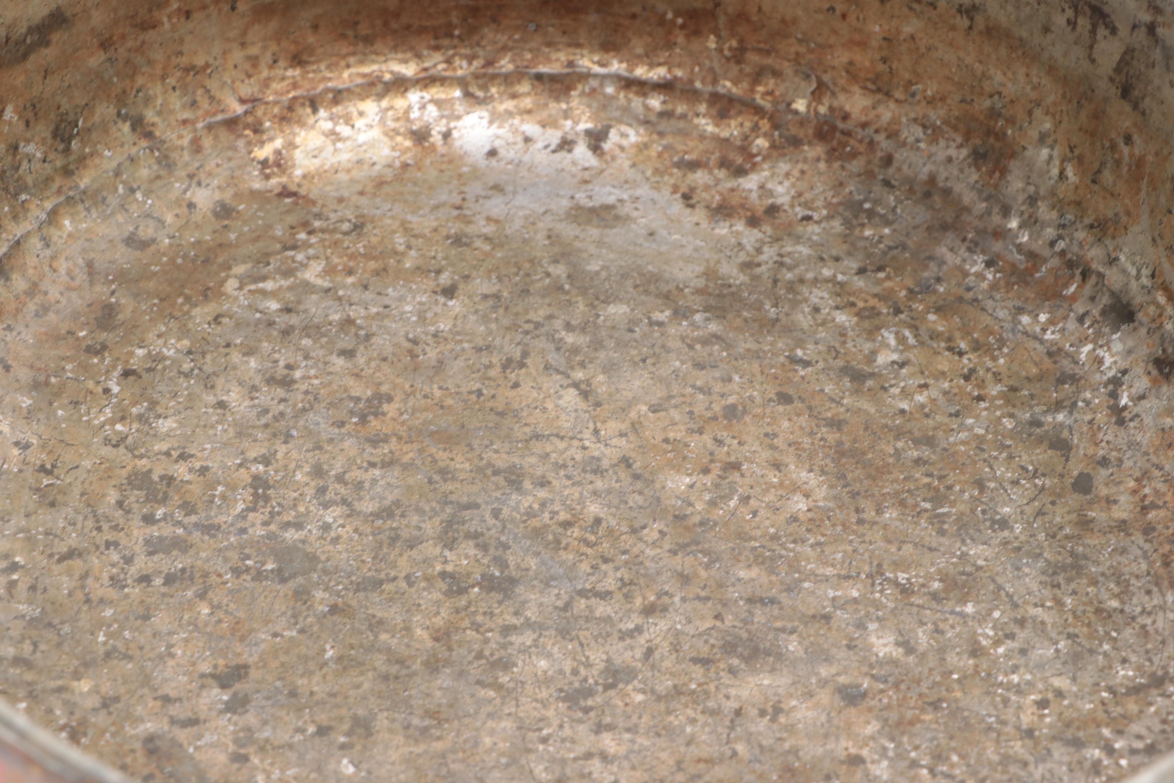 Copper and Brass Handled Casserole Dish