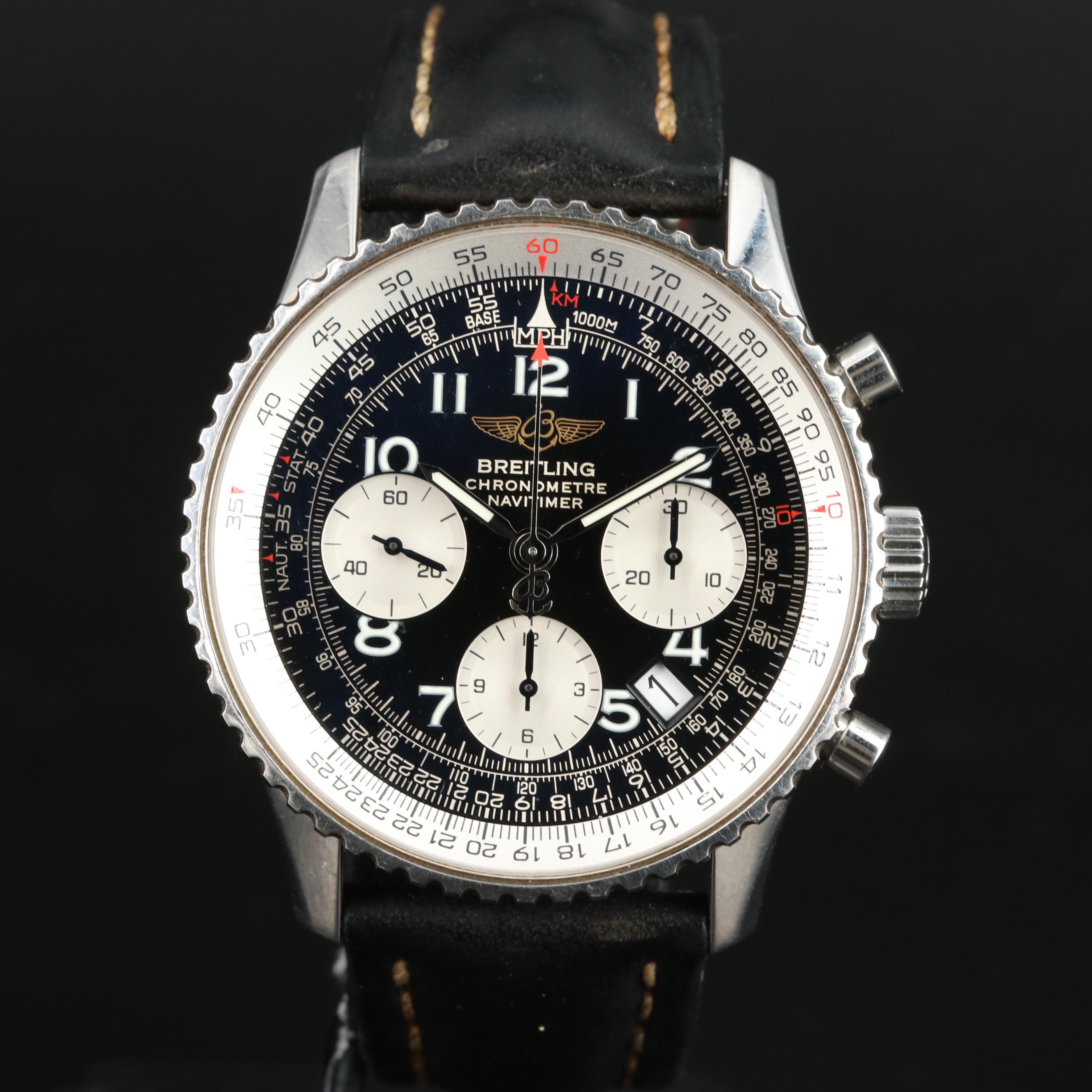 Breitling Navitimer Stainless Steel Chronograph Watch