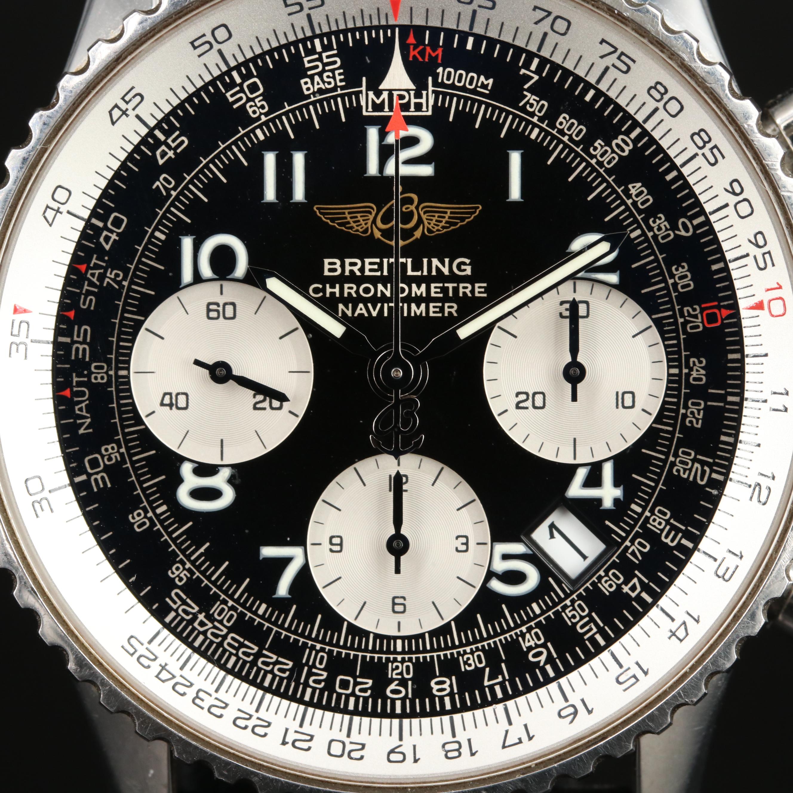 Breitling Navitimer Stainless Steel Chronograph Watch