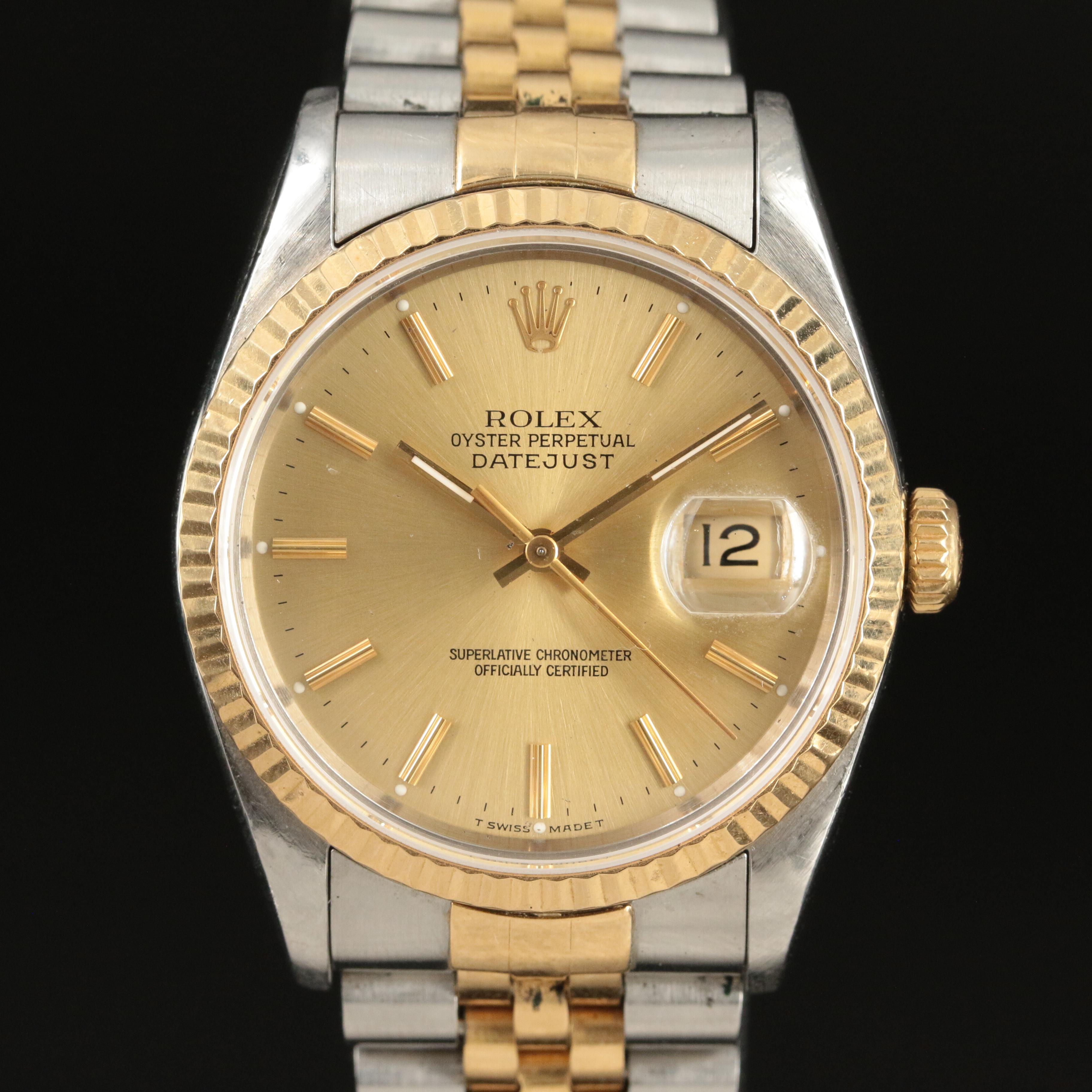 1991 Rolex Oyster Perpetual Datejust Watch