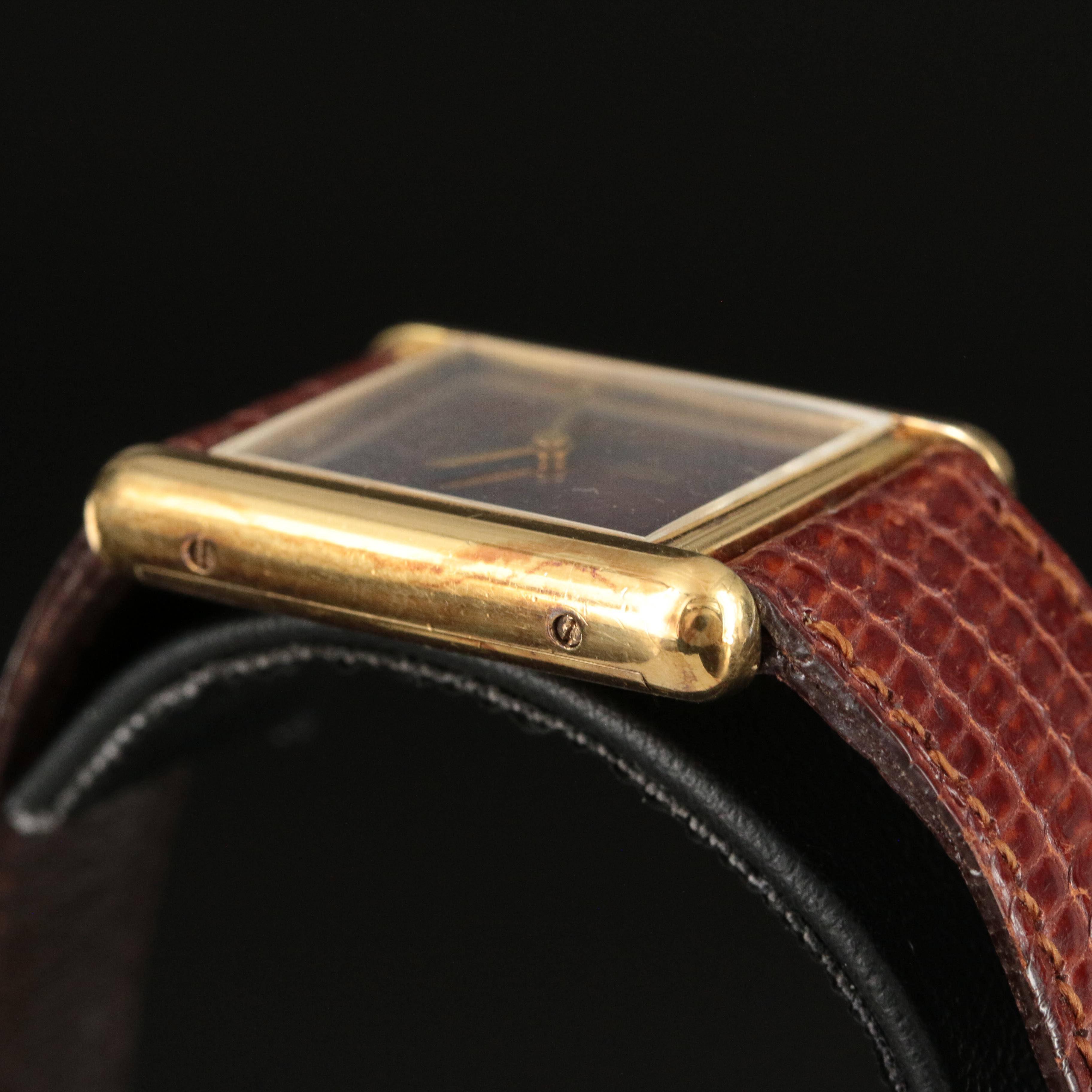 Cartier Must de Cartier Gold-Plated Mechanical Watch
