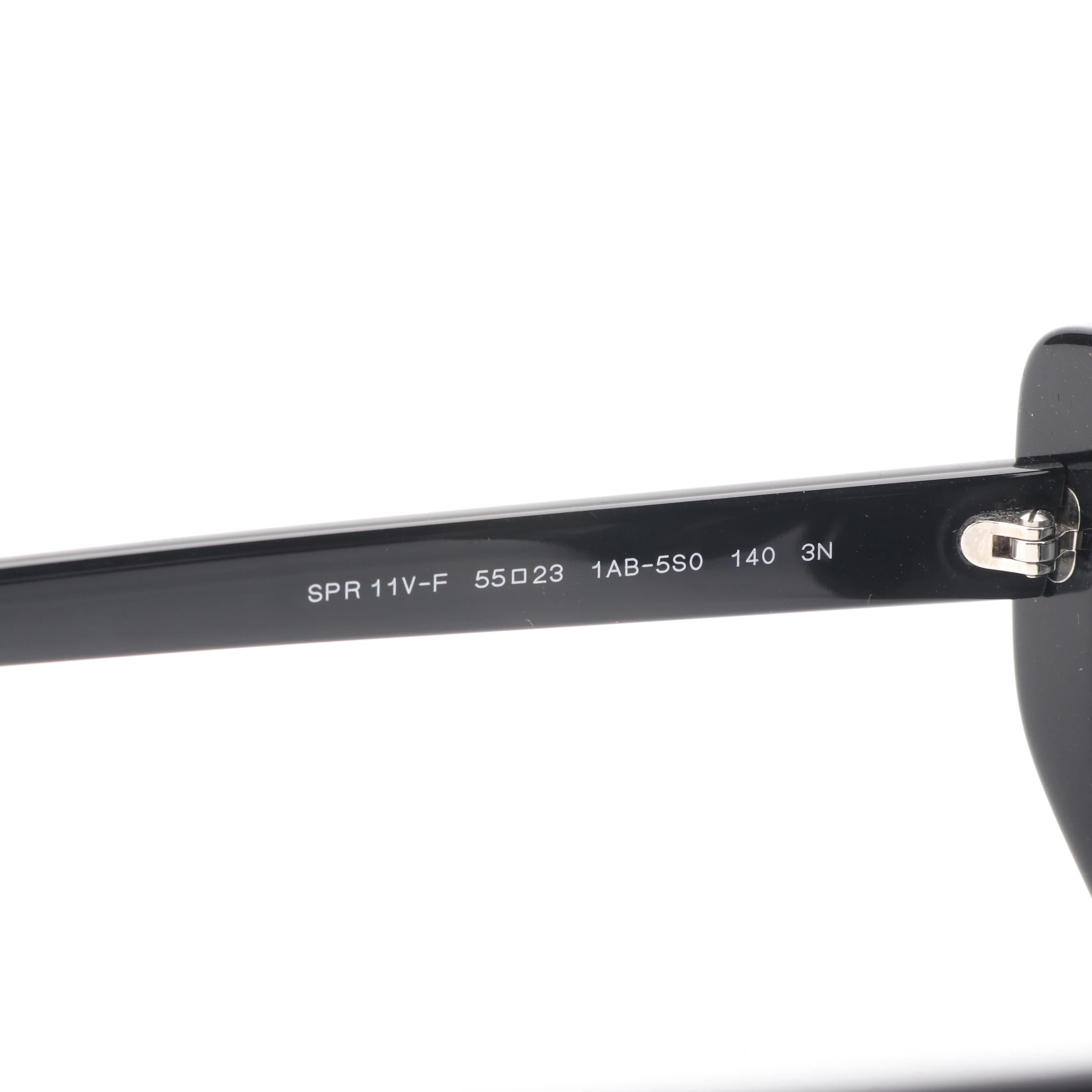 Prada PR 11VSF Black Modified Cat Eye Sunglasses with case