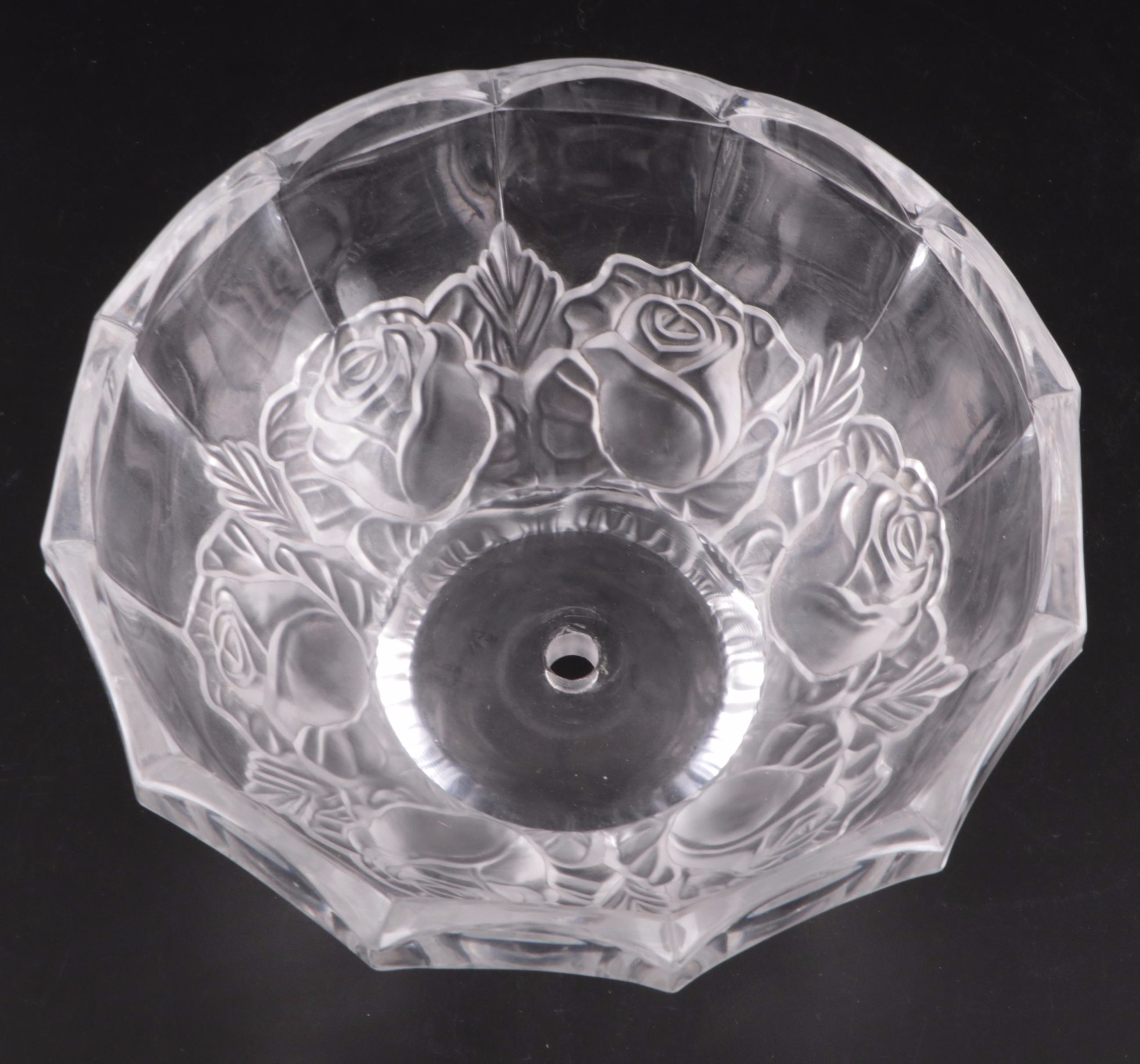 Imperlux Hand Cut Lead Crystal Boudoir Lamp