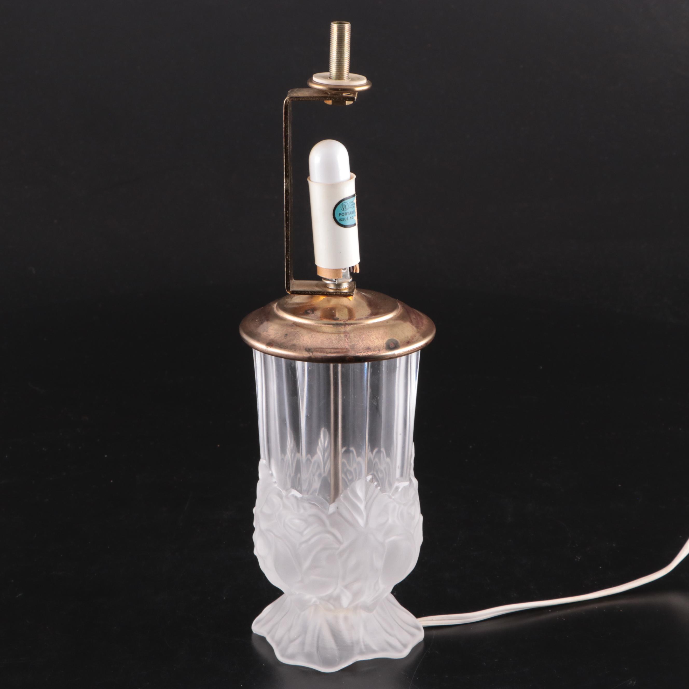 Imperlux Hand Cut Lead Crystal Boudoir Lamp