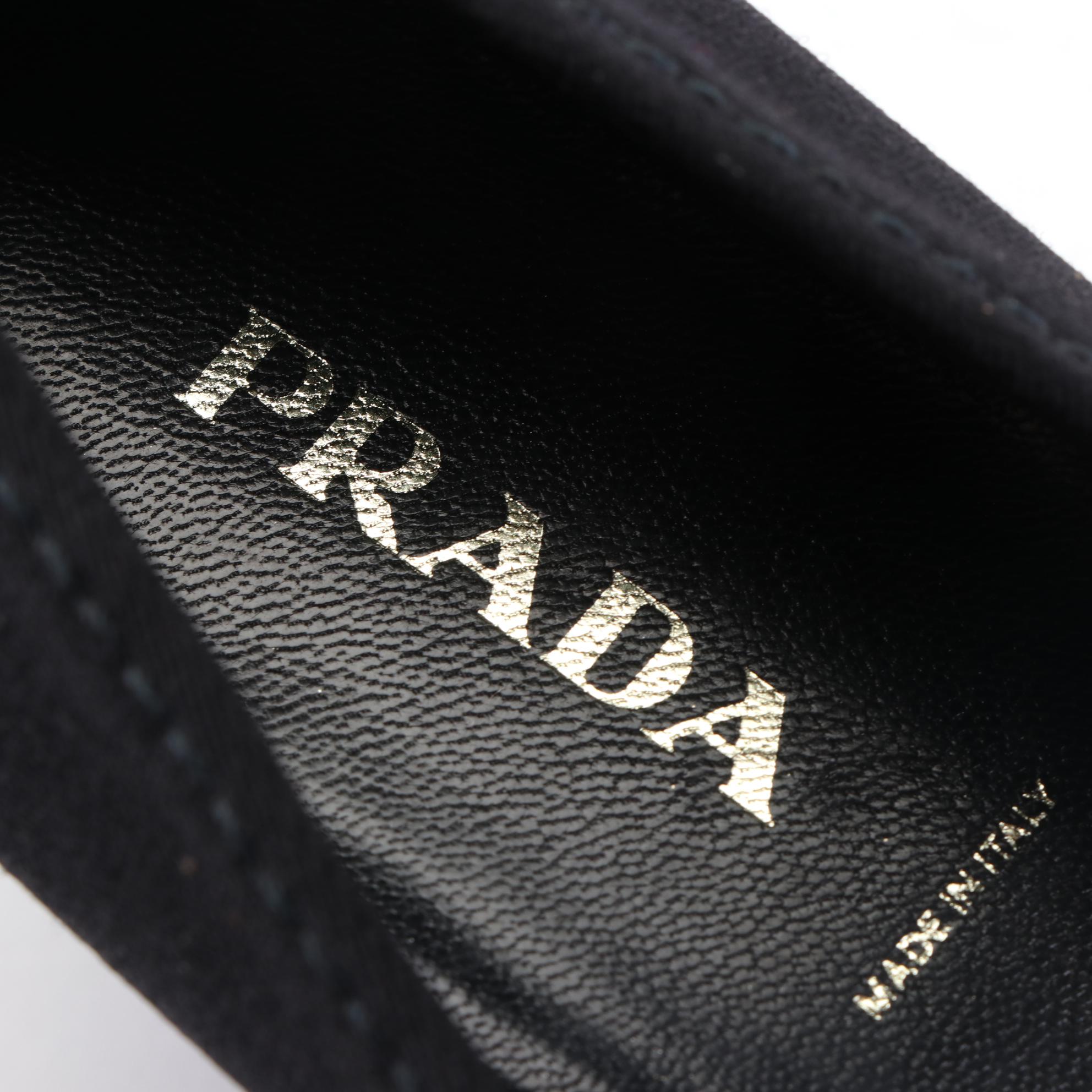 Prada Gabardine Calzature Donna Pumps in Nero with Box