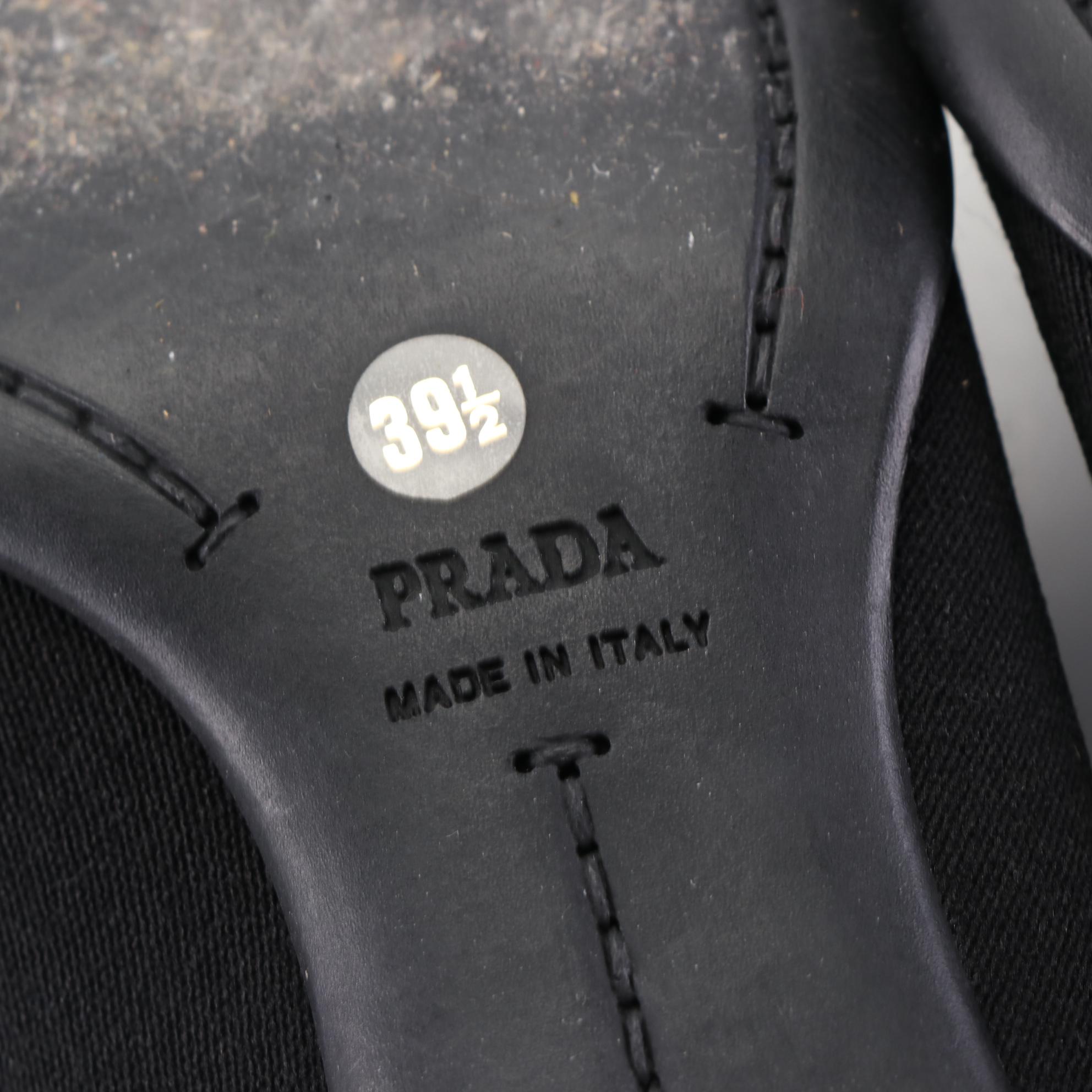 Prada Gabardine Calzature Donna Pumps in Nero with Box
