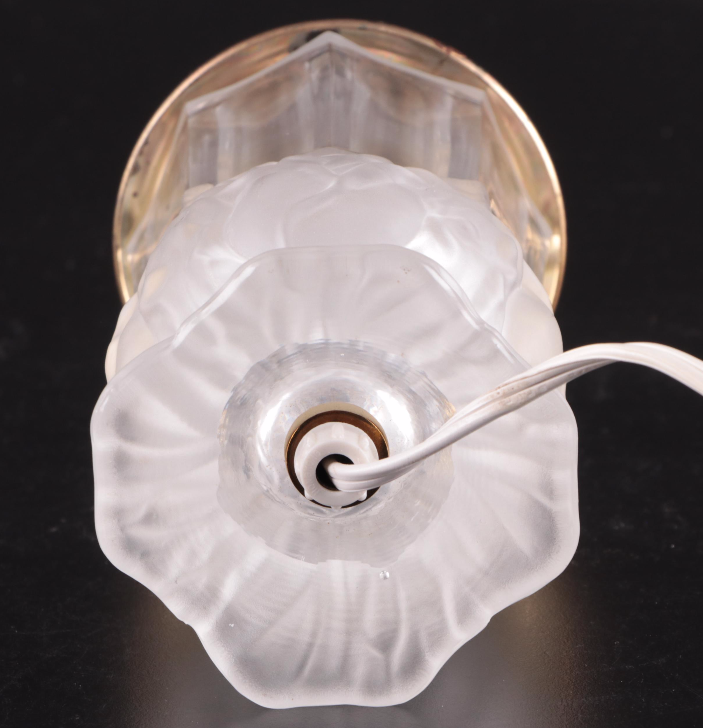 Imperlux Hand Cut Lead Crystal Boudoir Lamp