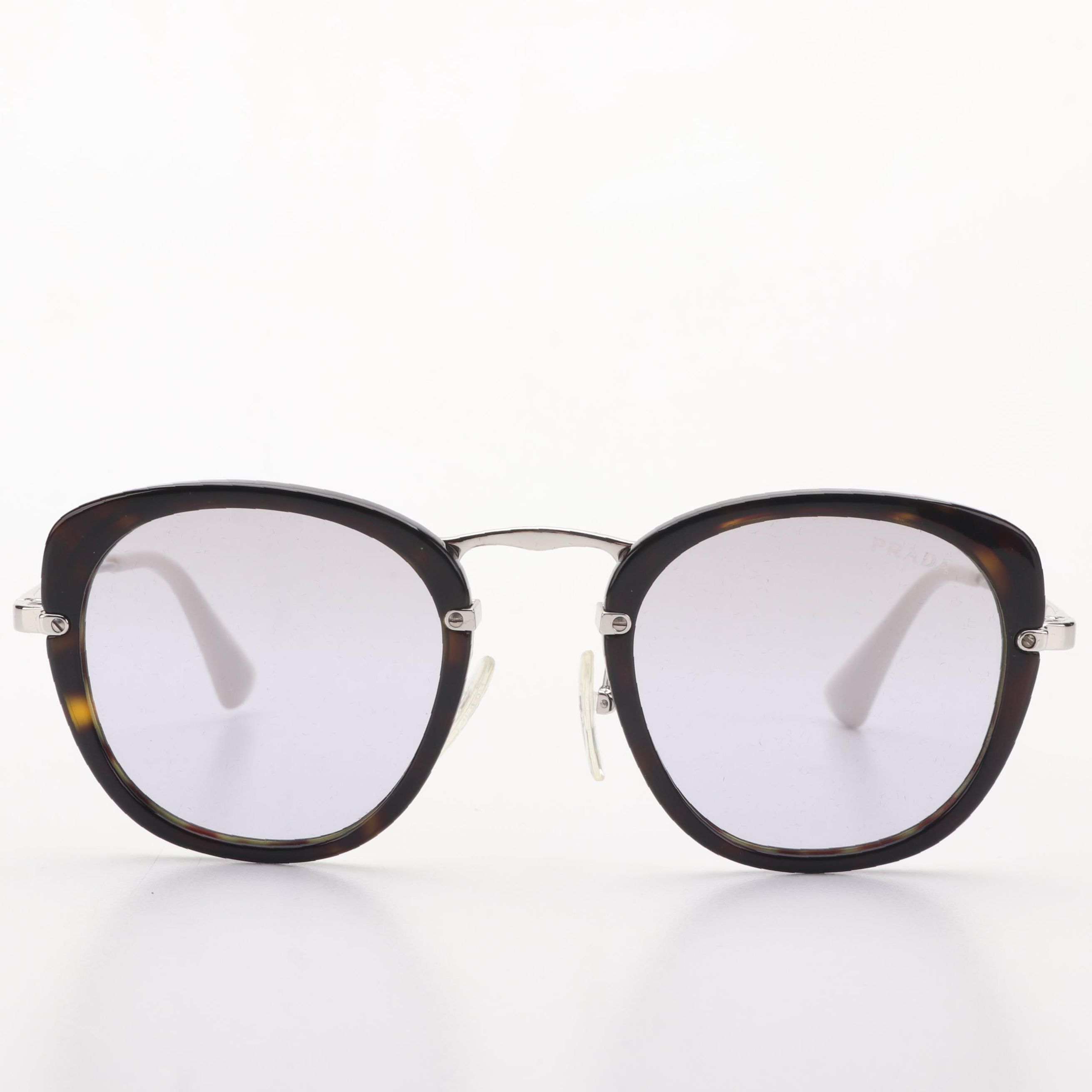 Prada PR 58US Catwalk Dark Havana Oval Sunglasses with Case