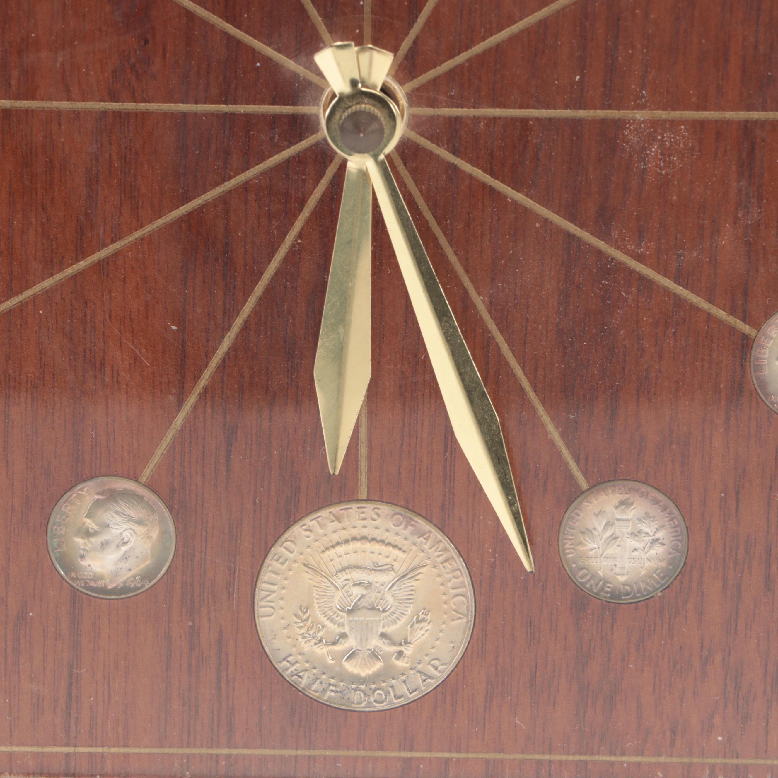 Last US Silver Coinage Numismatic Display Clock