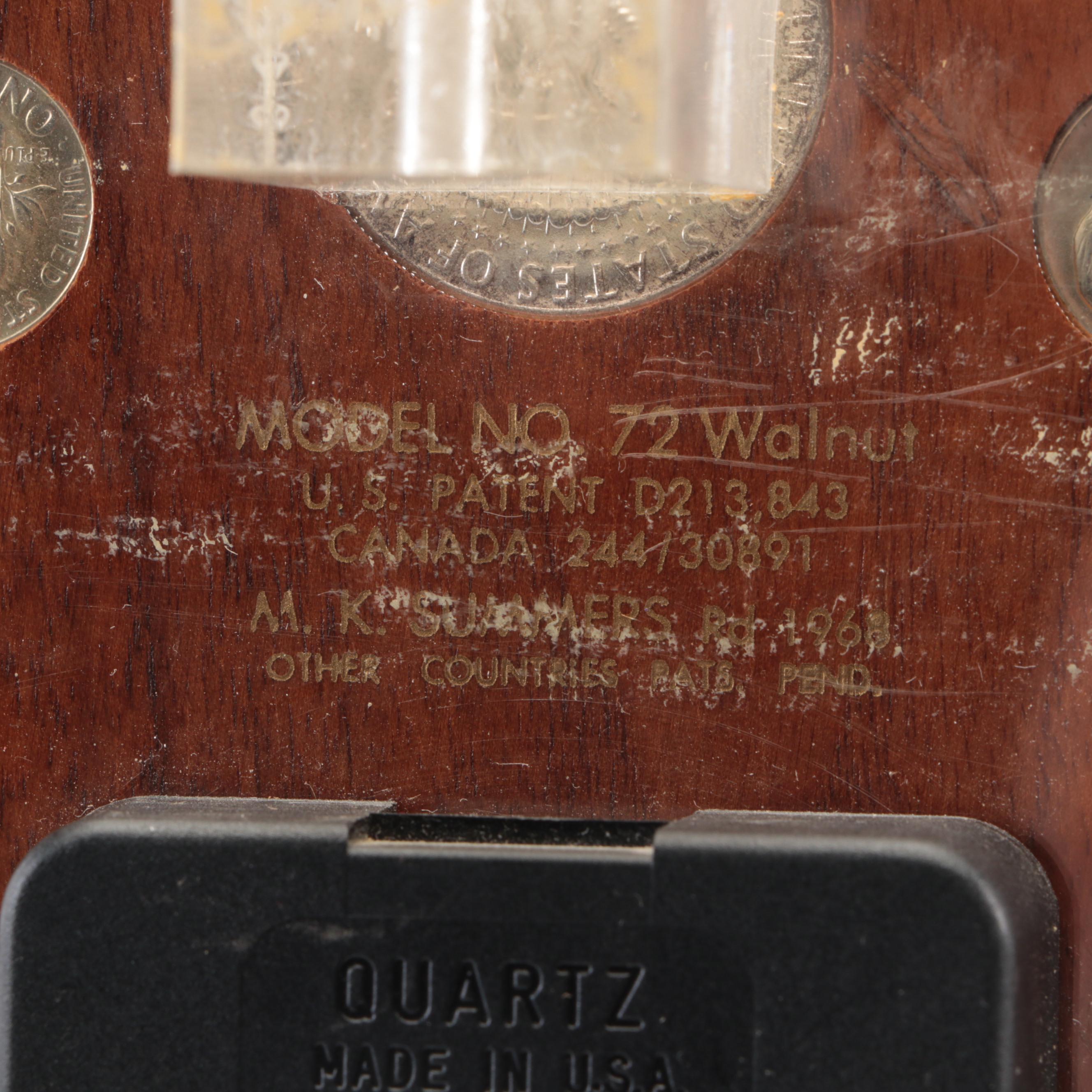 Last US Silver Coinage Numismatic Display Clock