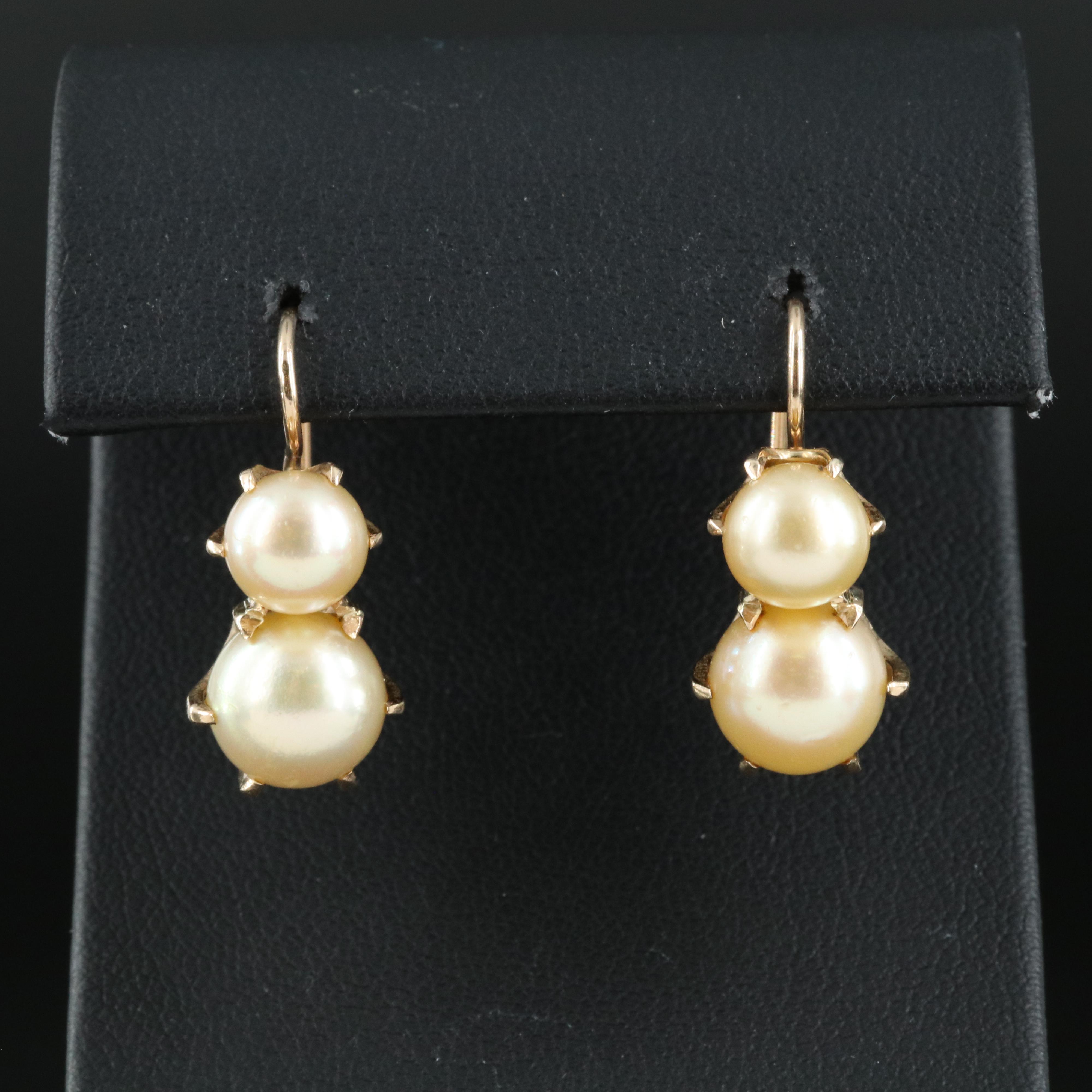 14K Pearl Earrings
