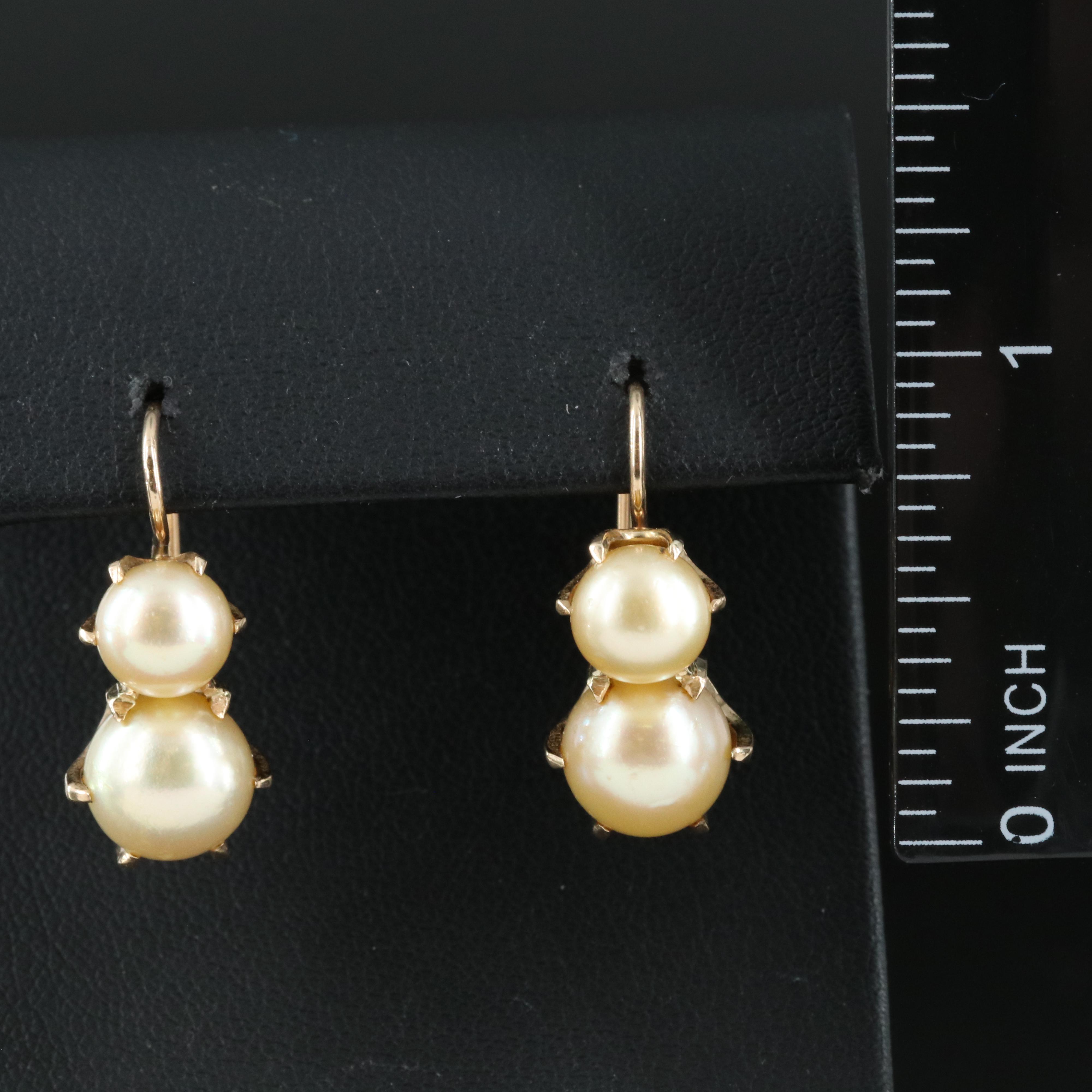 14K Pearl Earrings