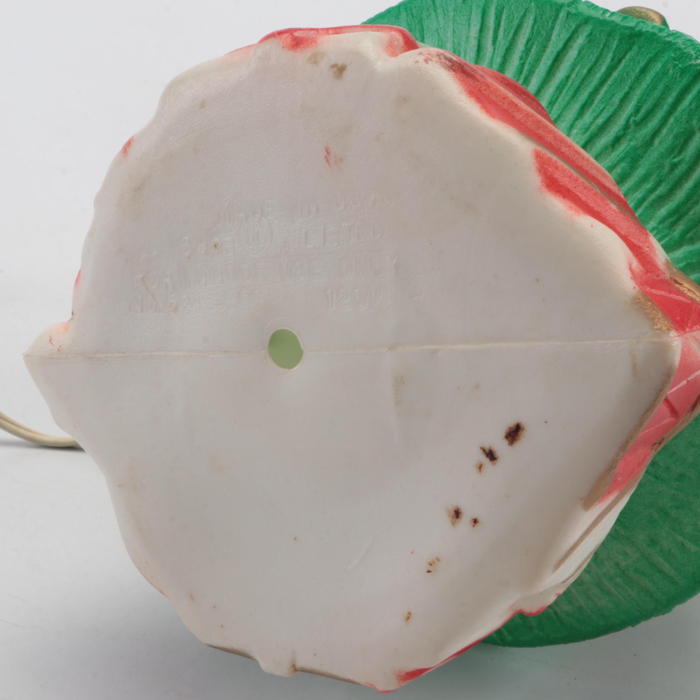 Holland Mold Illuminated Ceramic Christmas Tree with Holiday Blow Molds