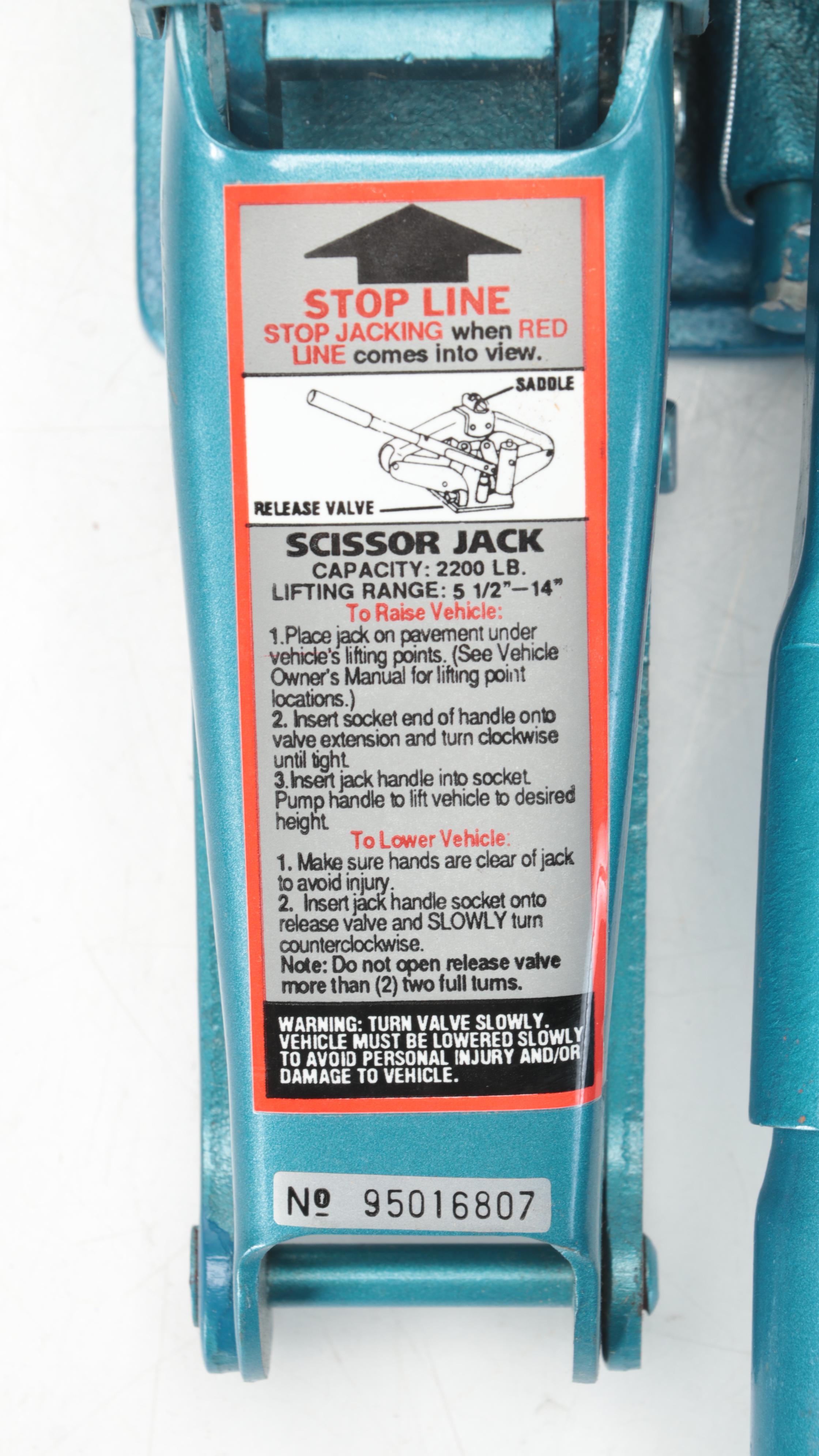 Rally Easy Lift Hydraulic Scissor Jack