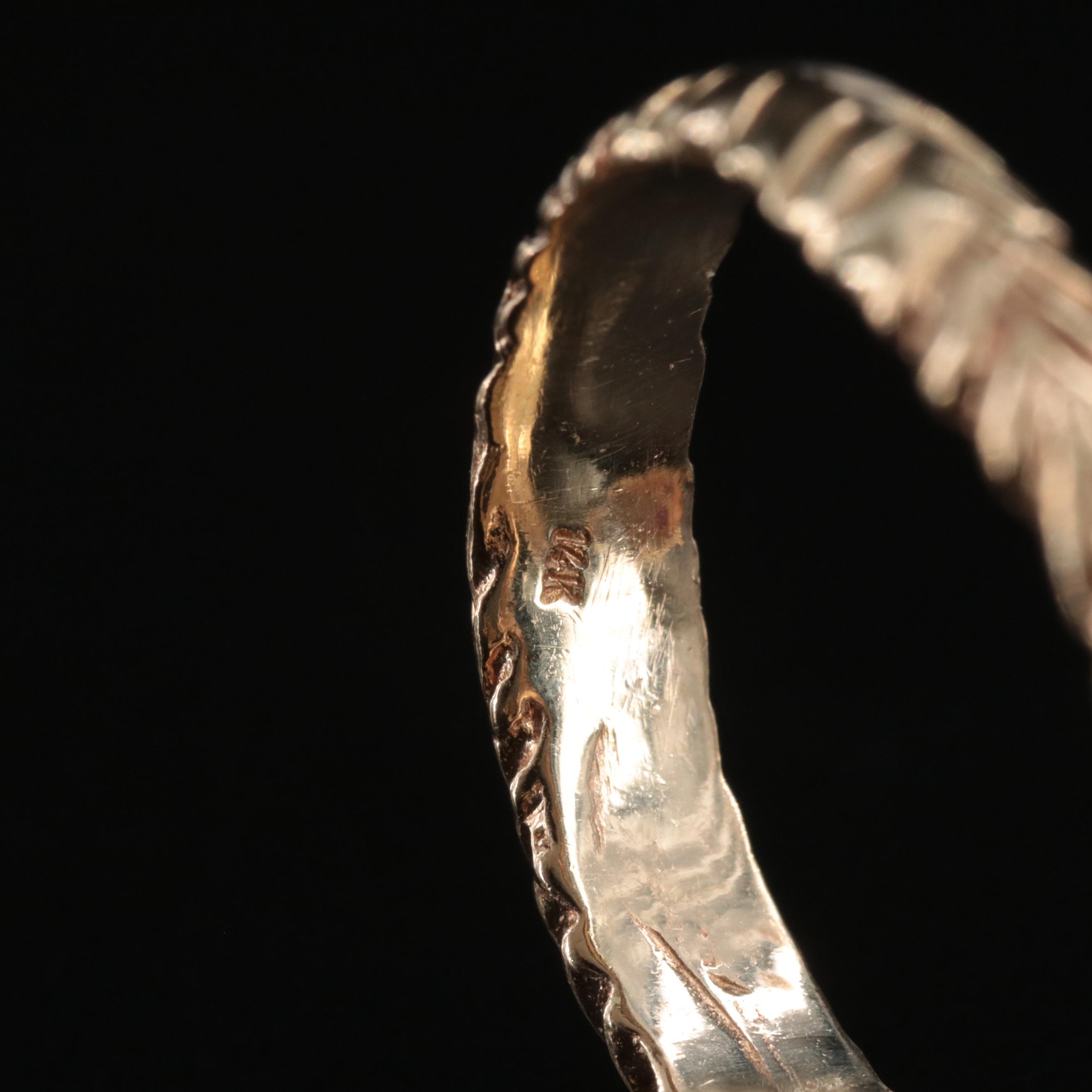 14K Snake Wrap Ring with Ruby Eyes