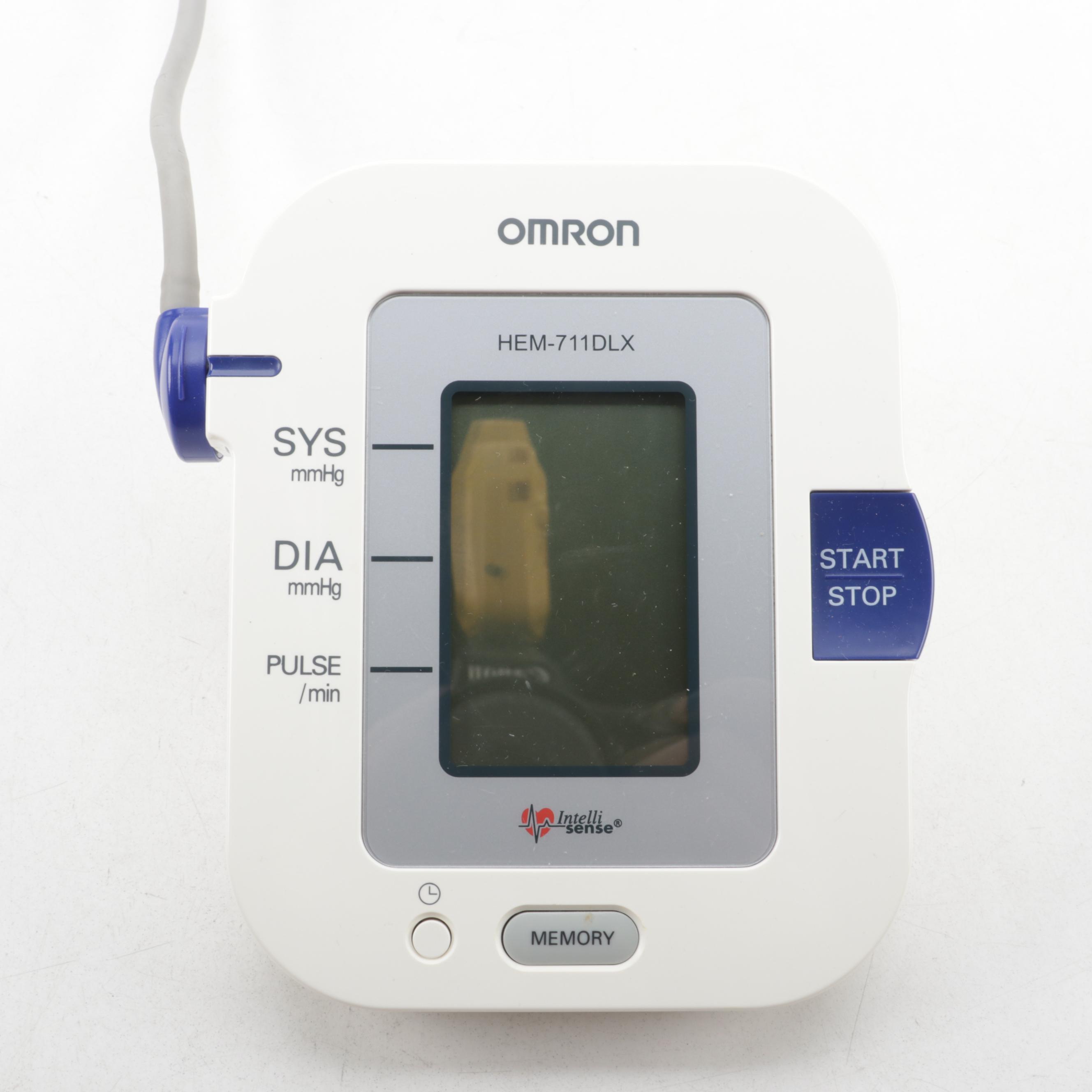 Omron Blood Pressure Monitor, Spartus Alarm Clock, and Radio Shack Power Strip