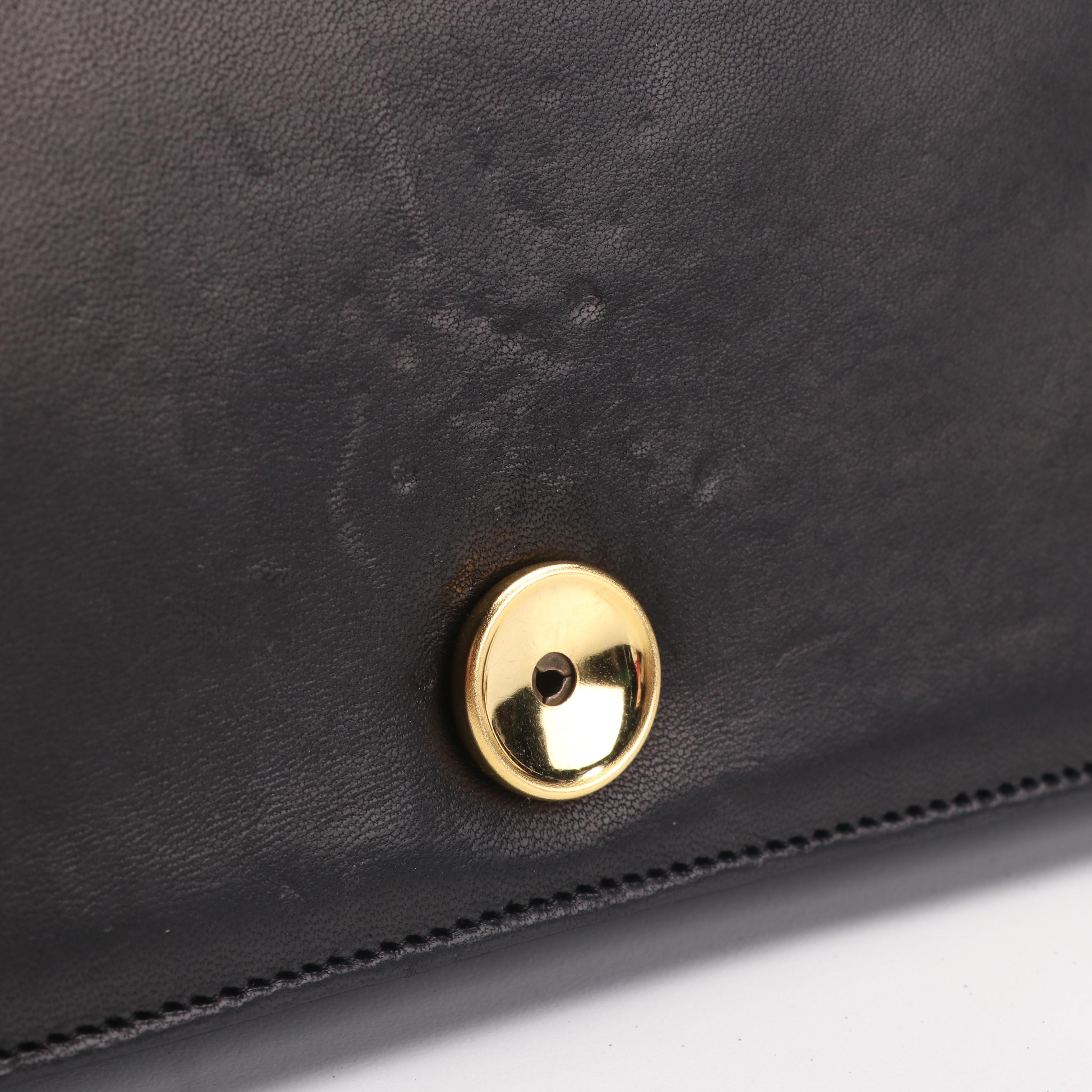 Chanel Full Flap Bag in Black Quilted Lambskin with Classic Chain Strap