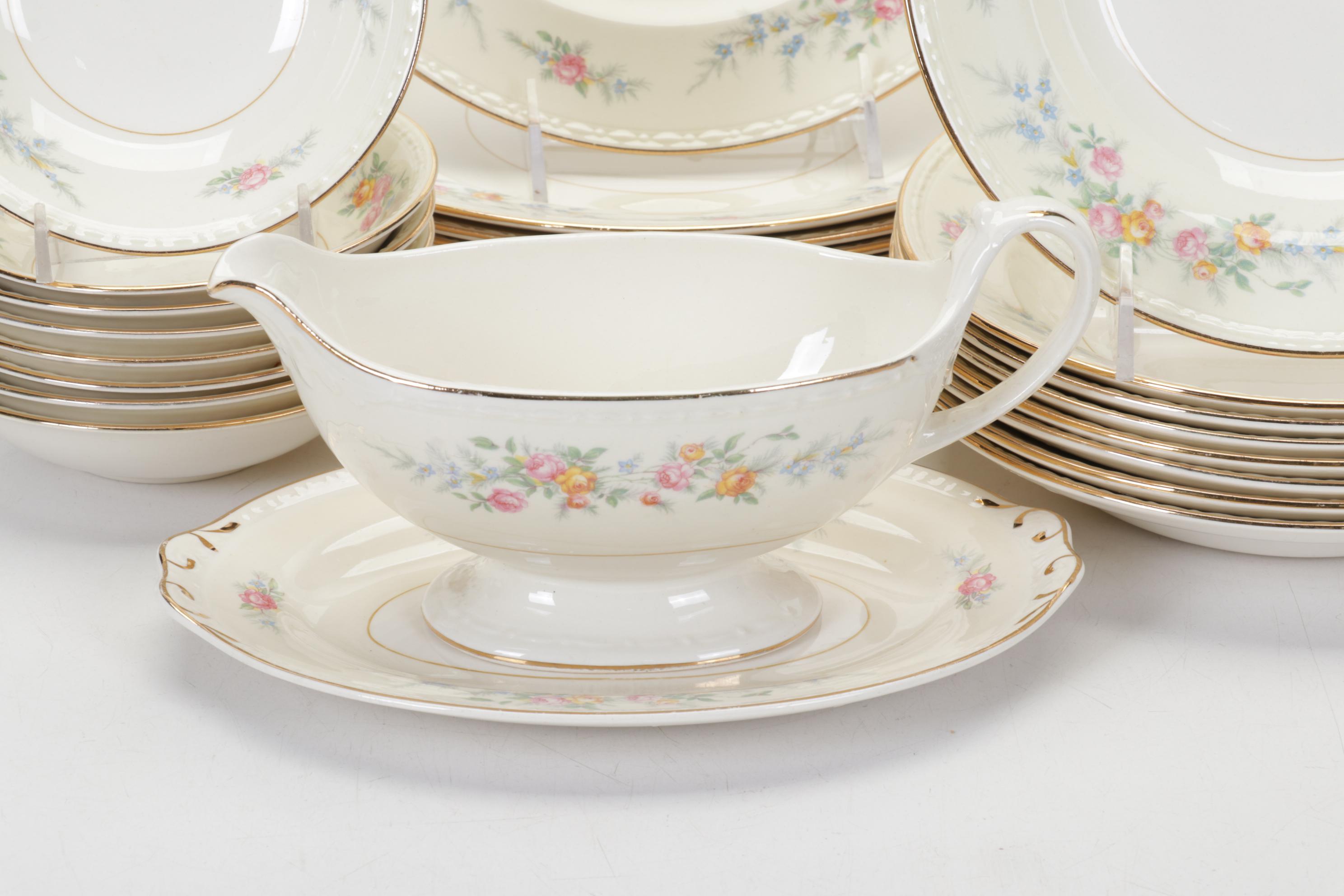 Homer Laughlin "Ferndale" Eggshell Dinnerware, Mid20th