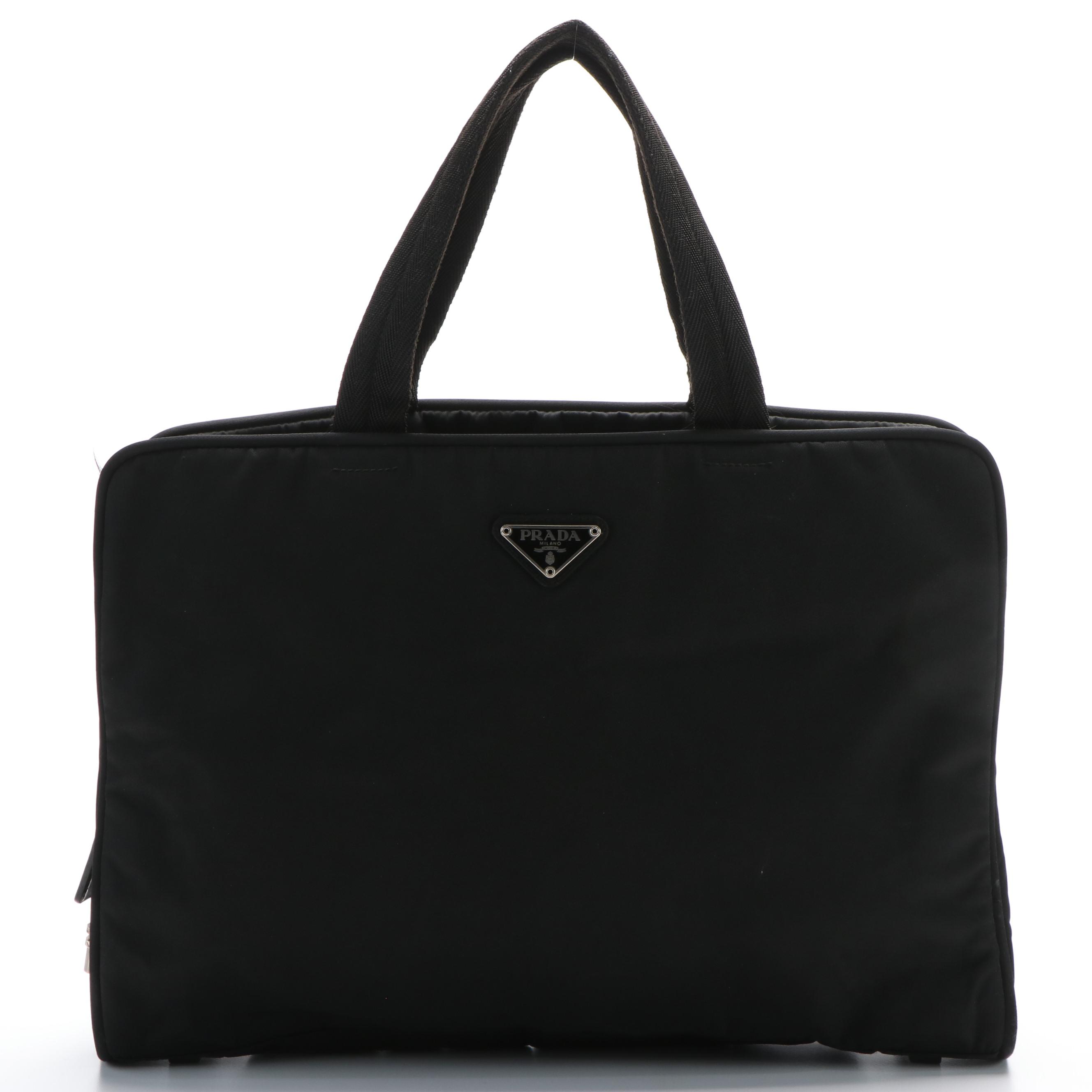 Prada Black Nylon Tessuto Sport Handbag