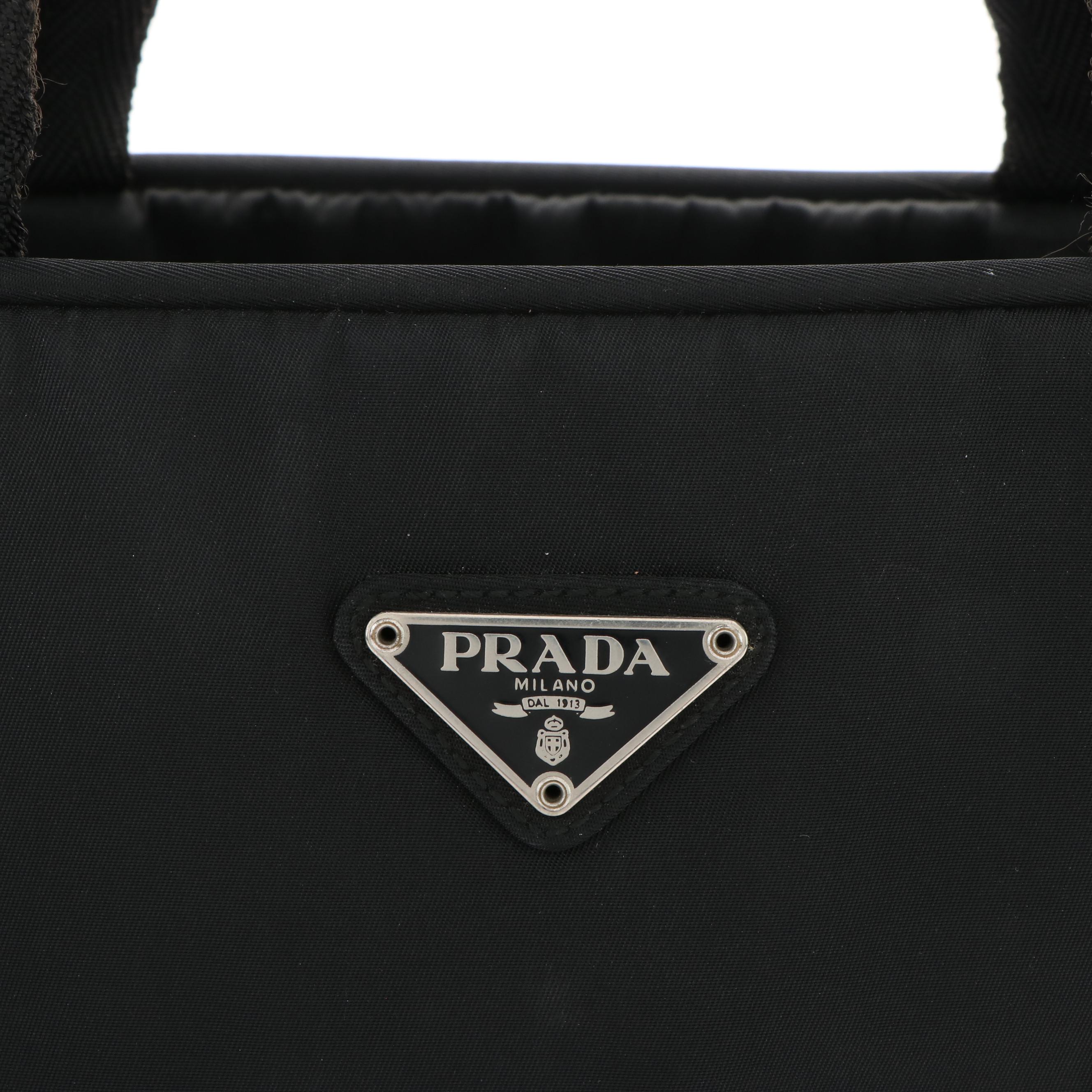 Prada Black Nylon Tessuto Sport Handbag