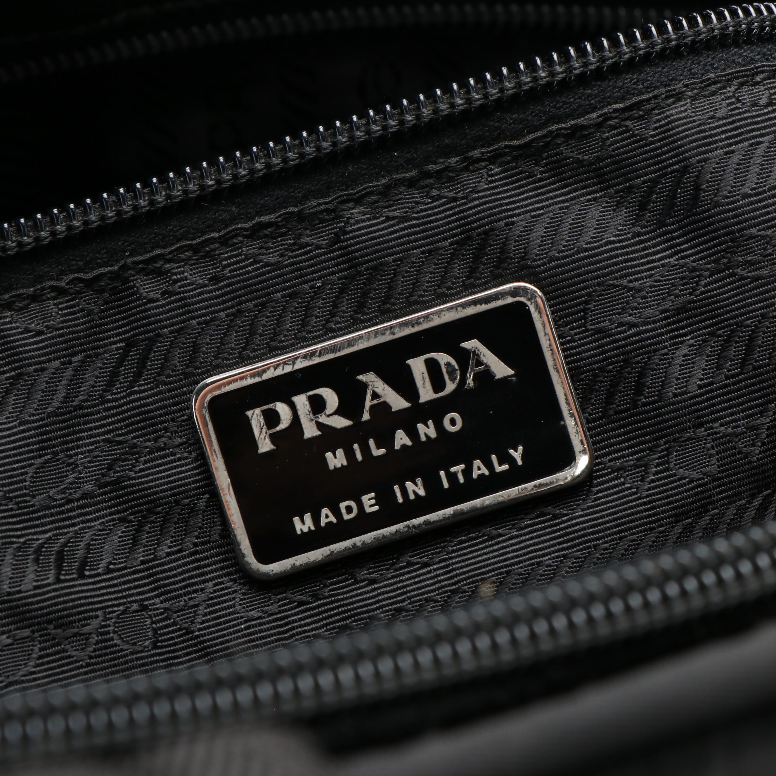 Prada Black Nylon Tessuto Sport Handbag