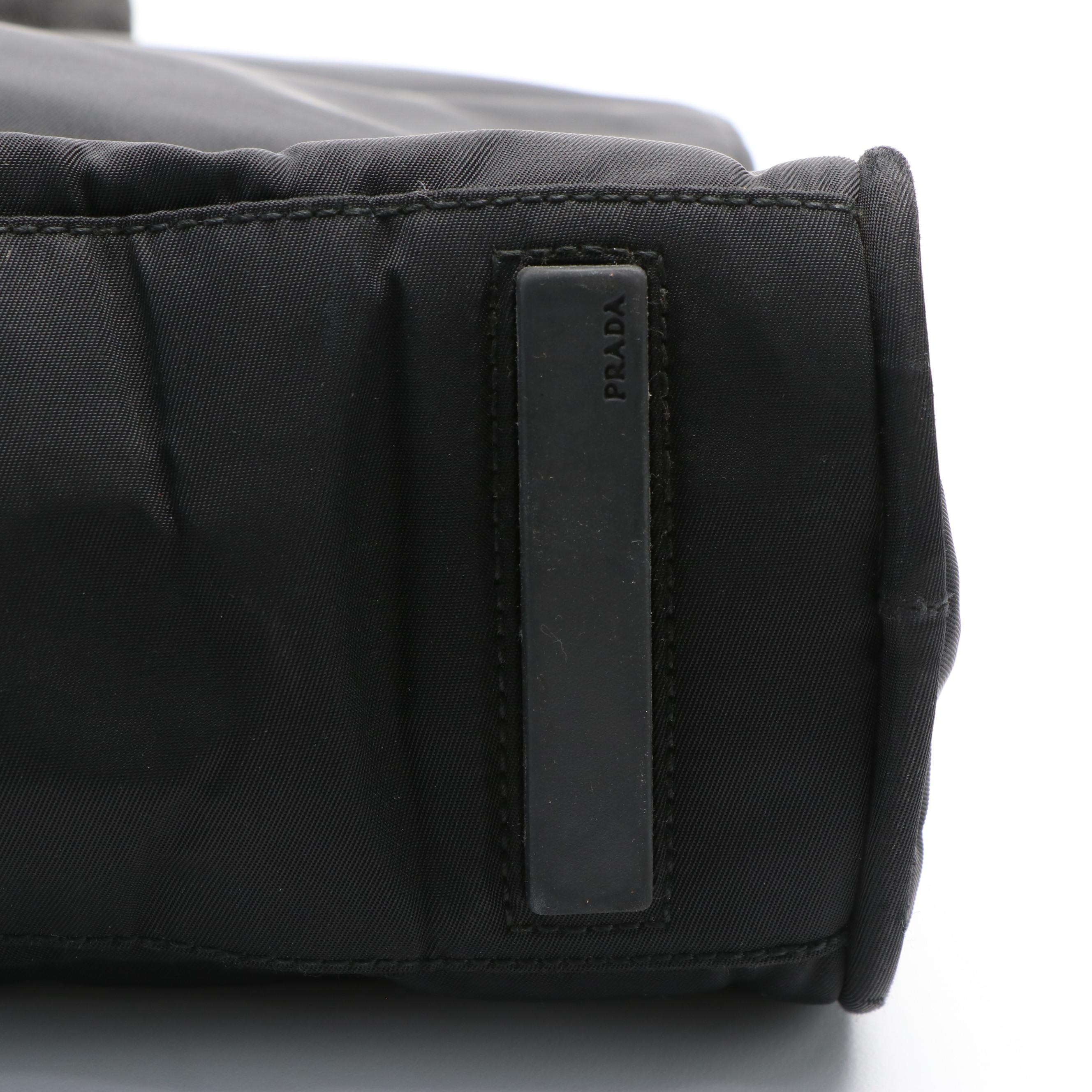 Prada Black Nylon Tessuto Sport Handbag