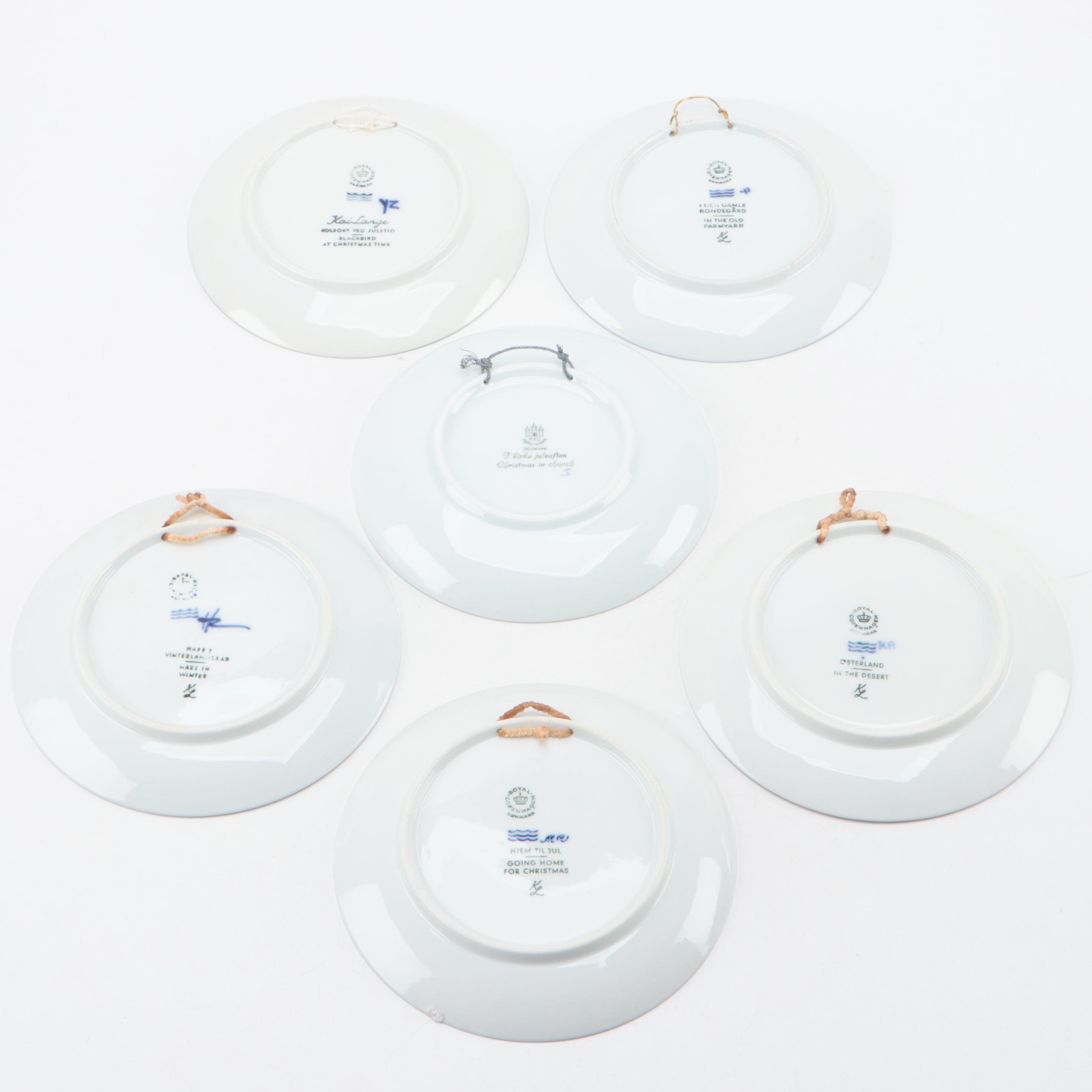 Royal Copenhagen Annual Porcelain Christmas Plates