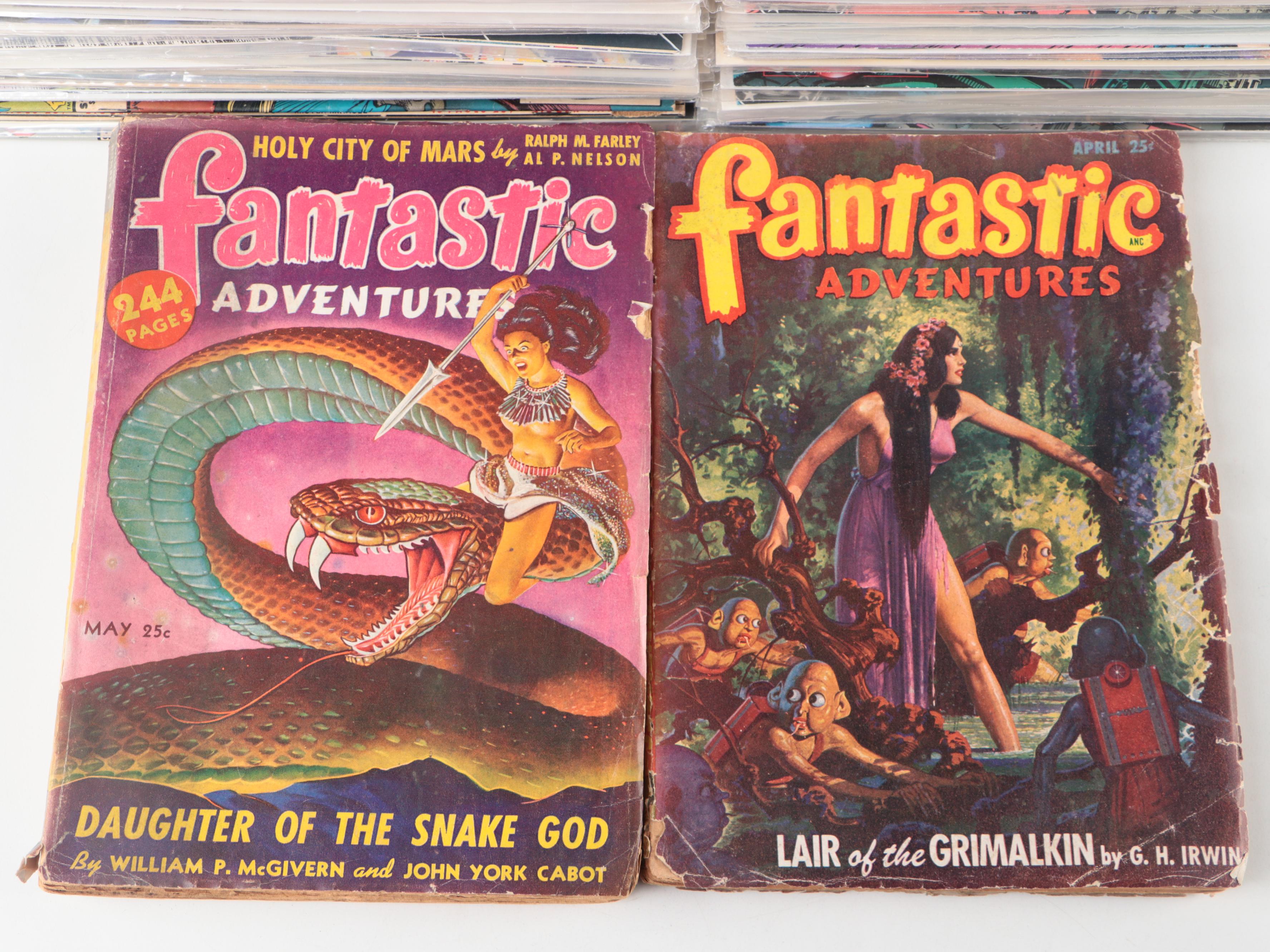 Golden–Modern Age Comic Books and Magazines Featuring "Fantastic Adventures"