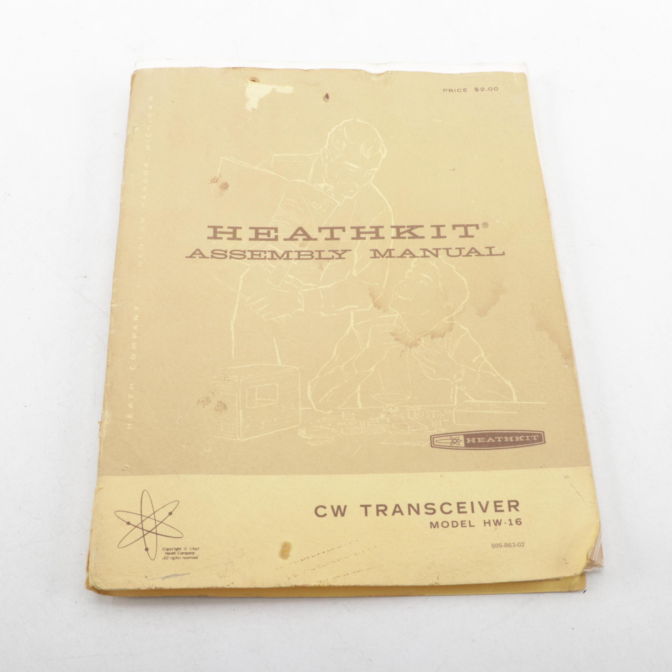 Heathkit HW-16 CW Transceiver and Tech-Master 16A Pre-Amplifier Kit