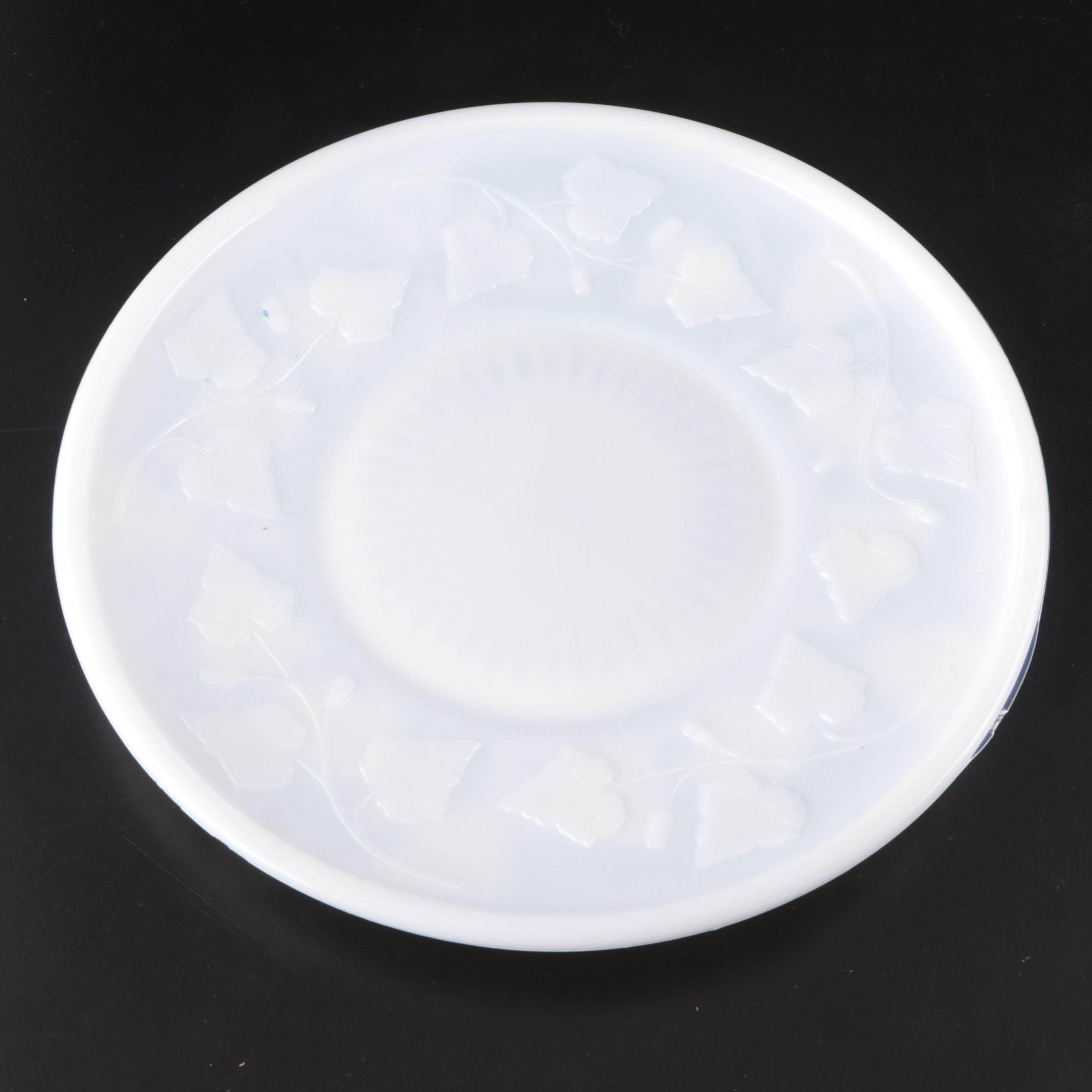 Milk Glass Plates and Tableware, Mid20th Century EBTH