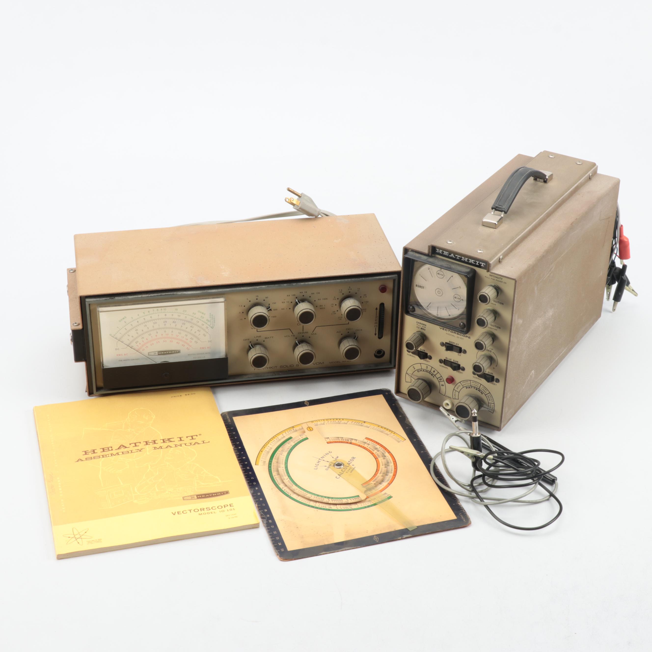 Heathkit Model IM-25 Solid State VOM and IO-101 Vectorscope