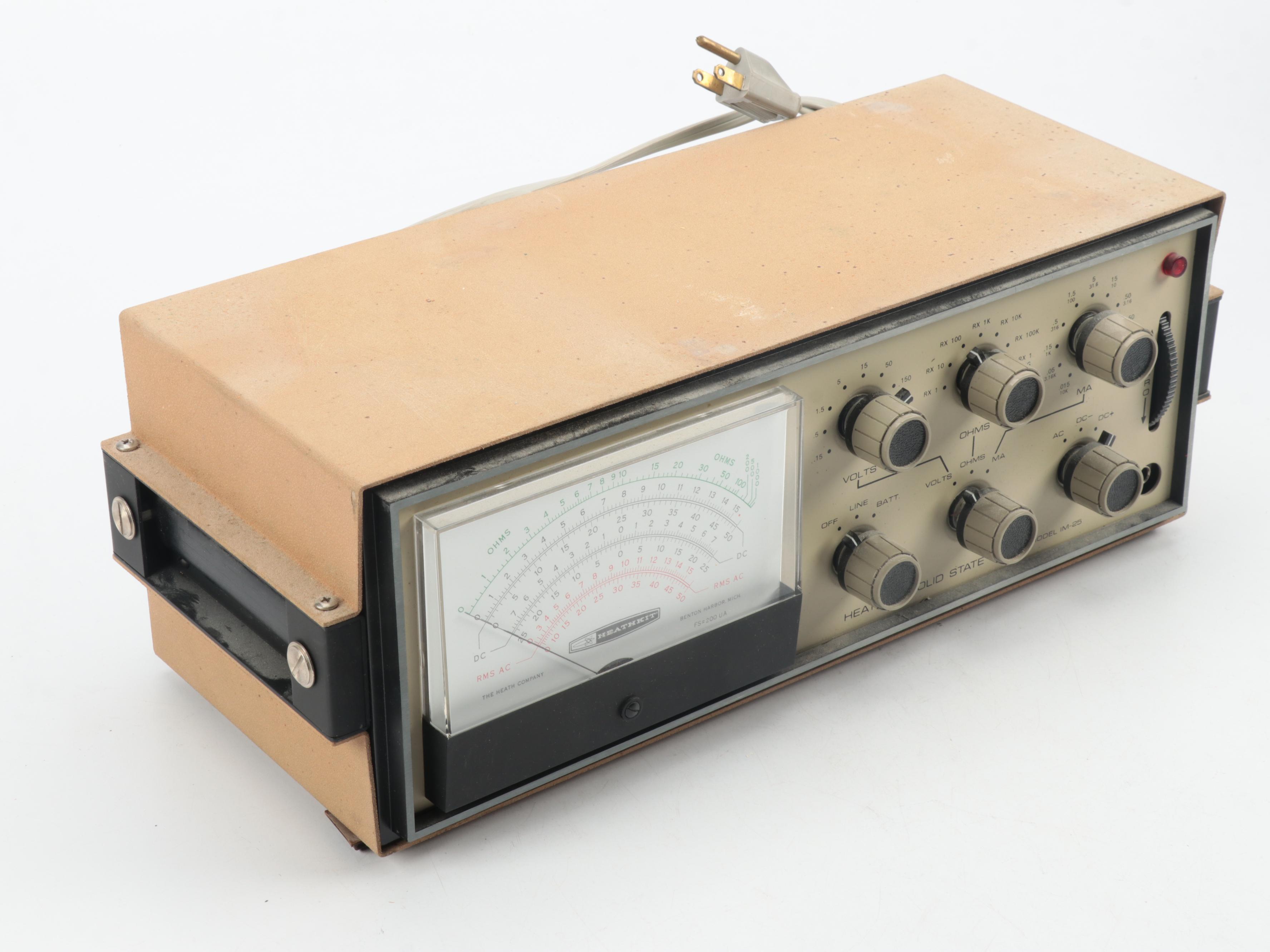 Heathkit Model IM-25 Solid State VOM and IO-101 Vectorscope