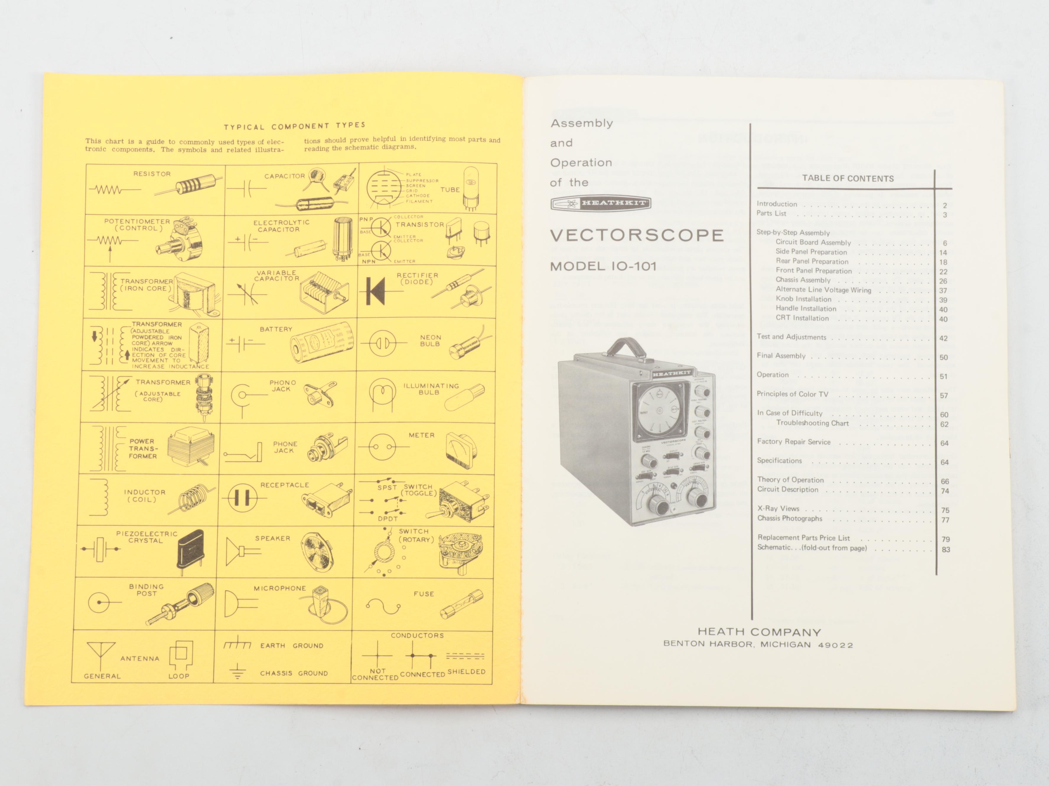 Heathkit Model IM-25 Solid State VOM and IO-101 Vectorscope